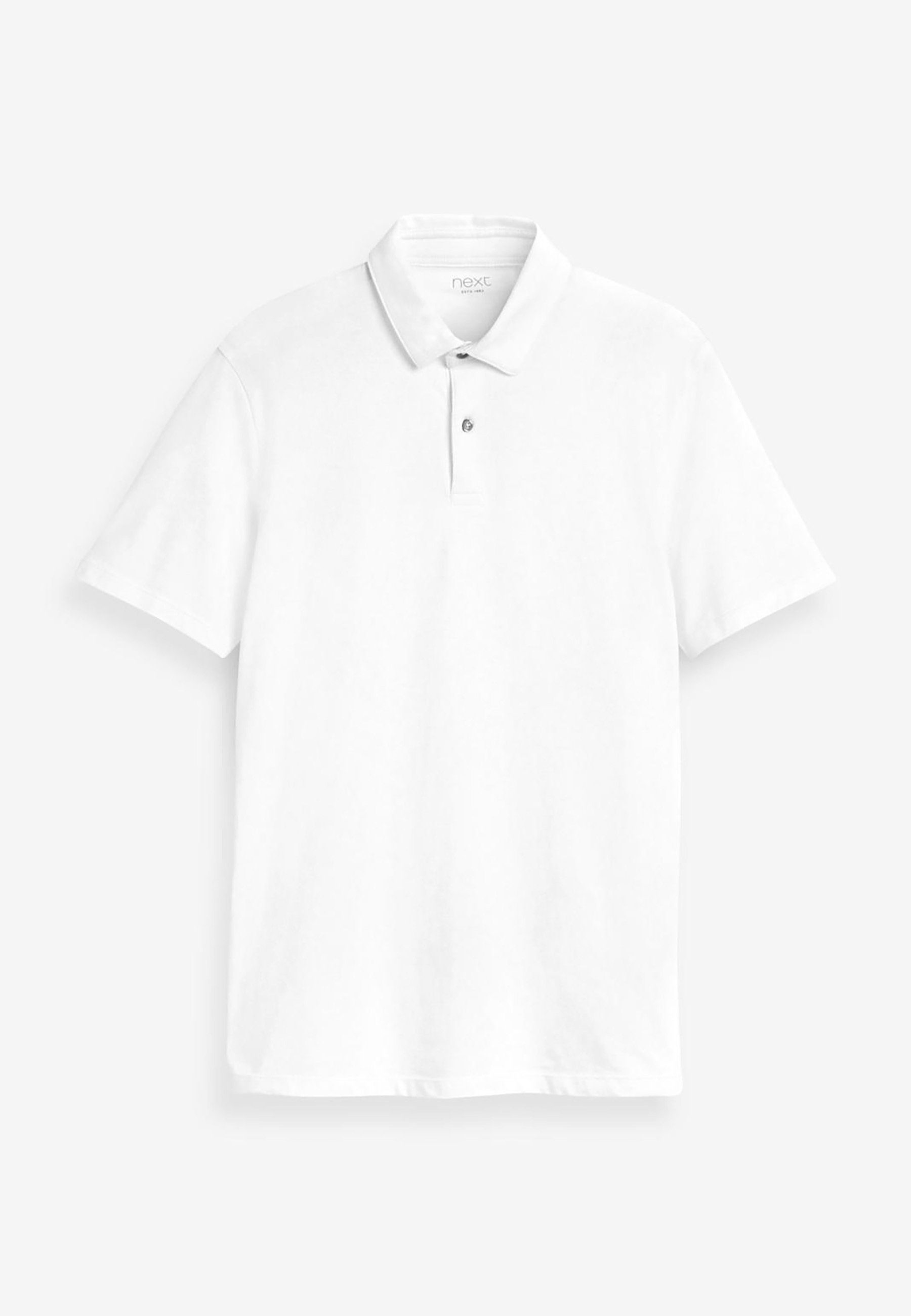 (1-tlg) Poloshirt Slim Polohemd White Next Fit