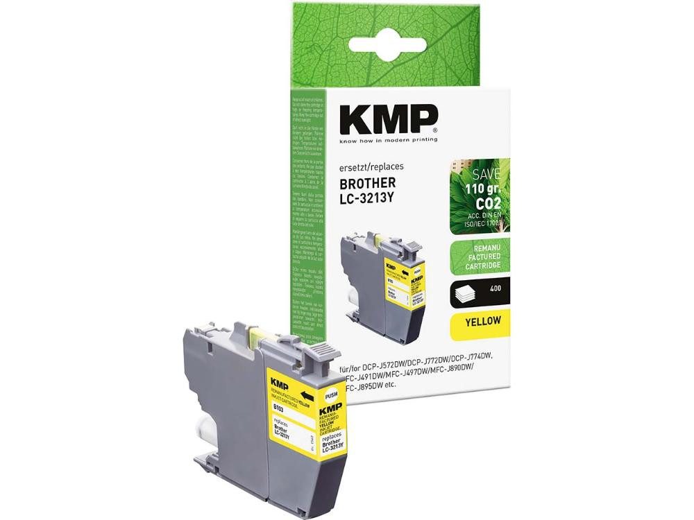 KMP KMP Tintenpatrone ersetzt Brother LC-3213Y gelb Tintenpatrone