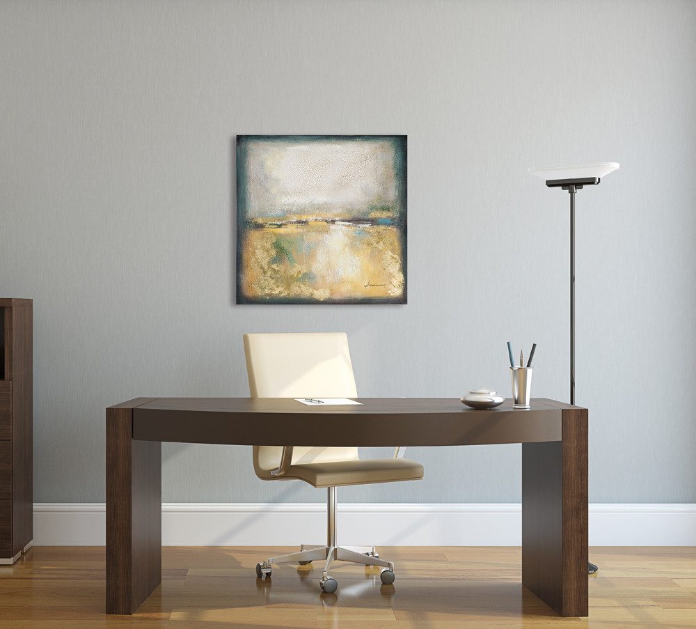 ArtUniverse Gemälde Heller Horizont 70 x 70 cm, Abstrakt