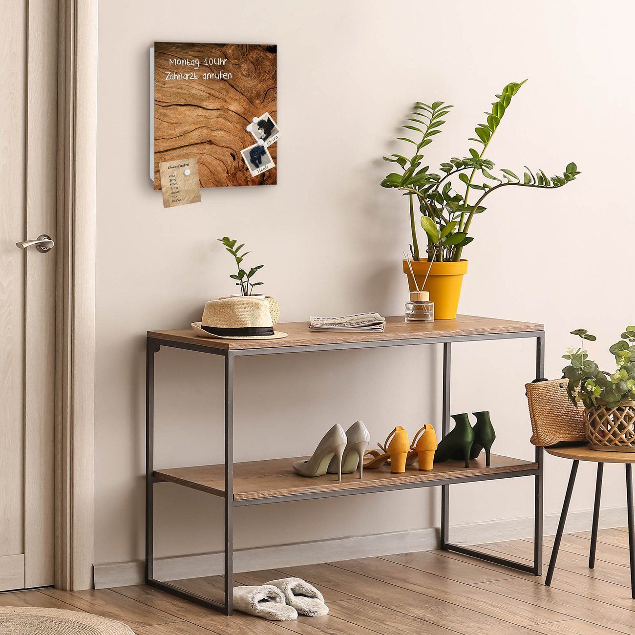 banjado Schlüsselkasten Glas Trockenes Holz (Stahl günstig online kaufen