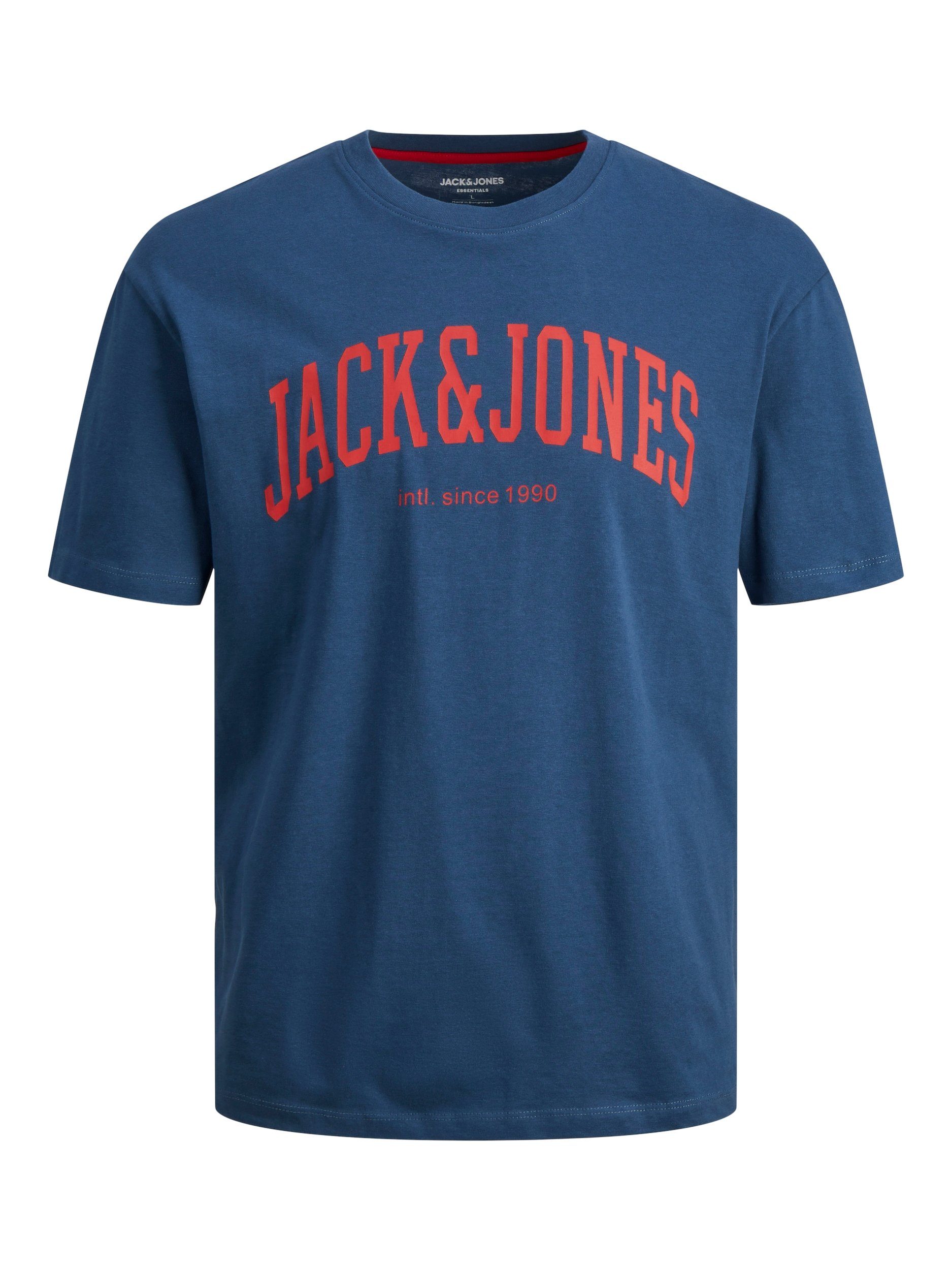 NECK Junior Jones Jack SS Kurzarmshirt NOOS JNR CREW TEE blue ensign JJEJOSH &