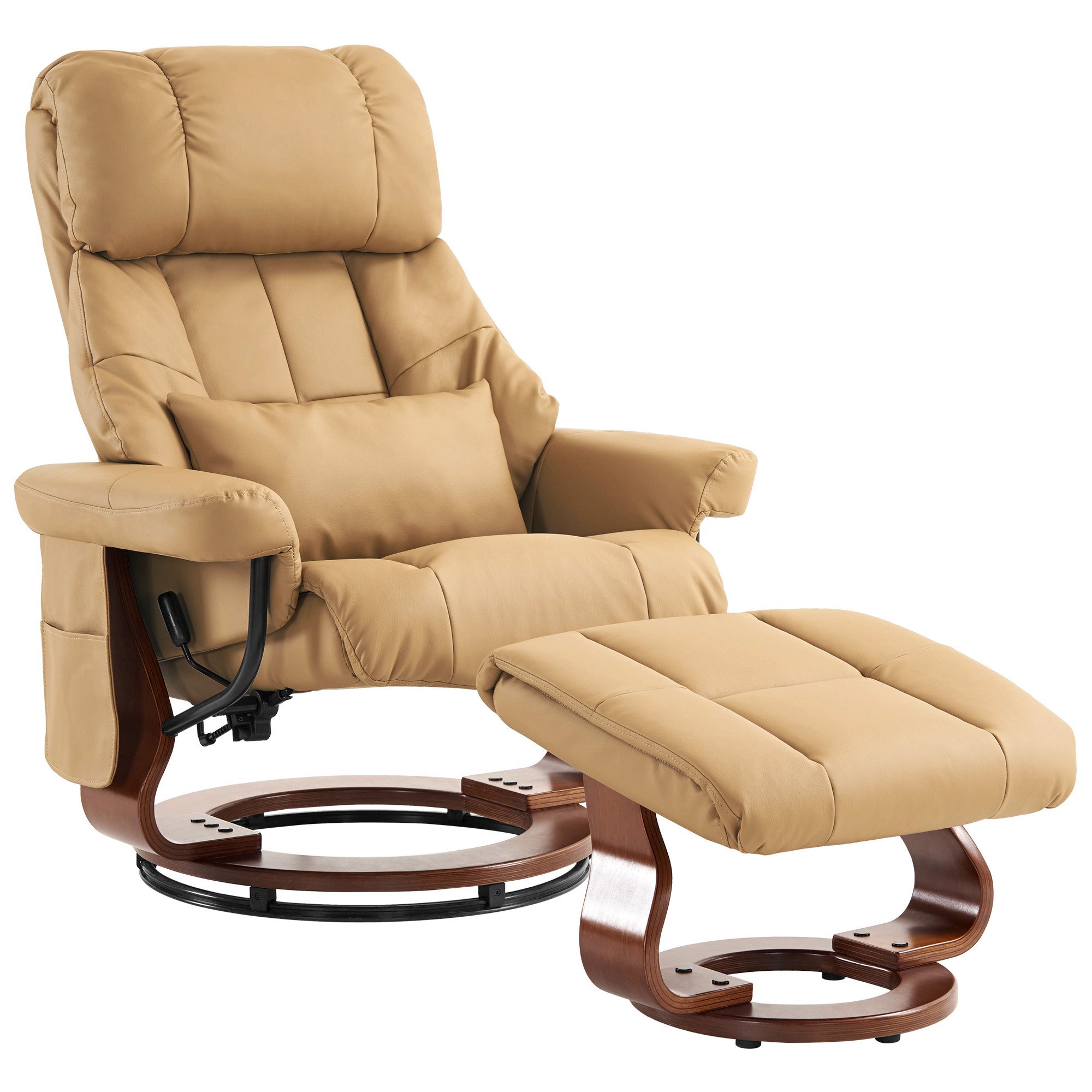 MCombo Relaxsessel MCombo Massagesessel mit Hocker 9068, 360°drehbarer Rela günstig online kaufen