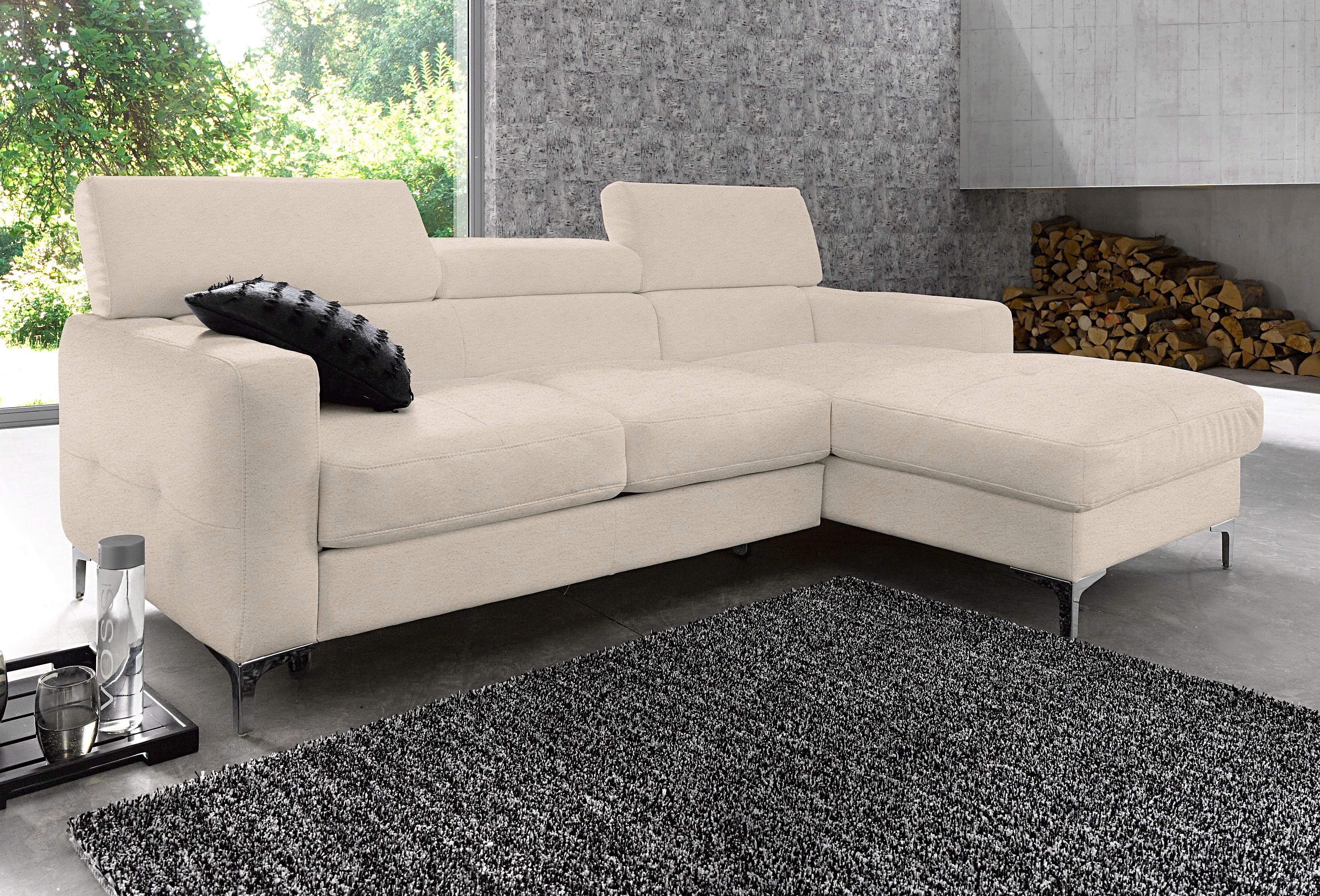 COTTA Ecksofa Sammy L-Form, wahlweise mit Bettfunktion