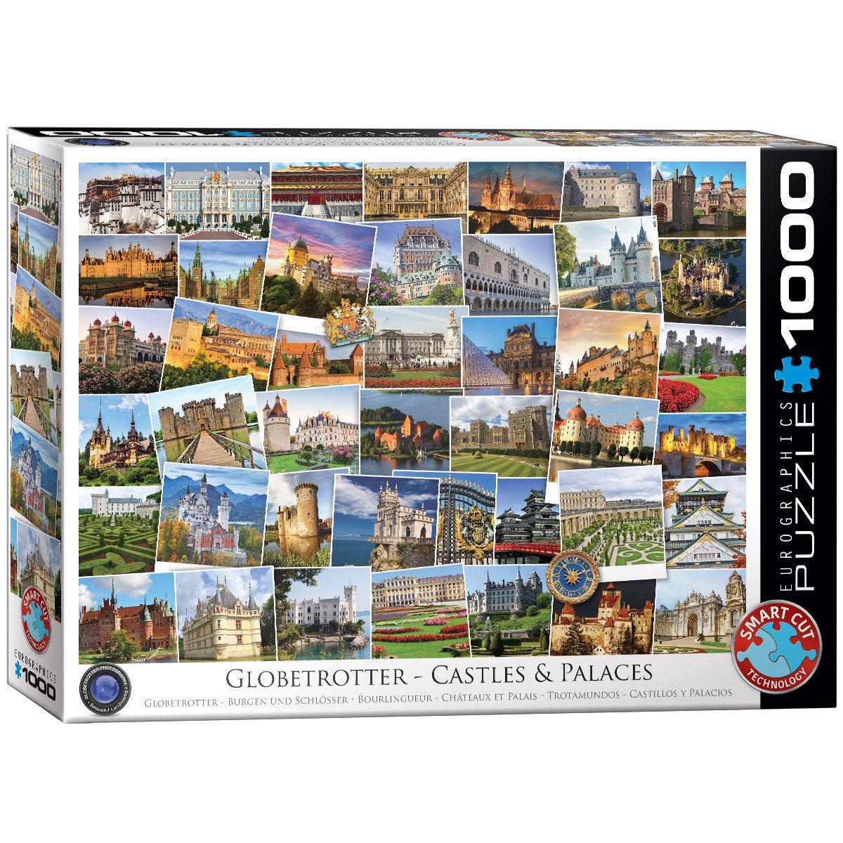 EUROGRAPHICS Puzzle EuroGraphics 6000-0762 Globetrotter Schlösser und Paläste, 1000 Puzzleteile