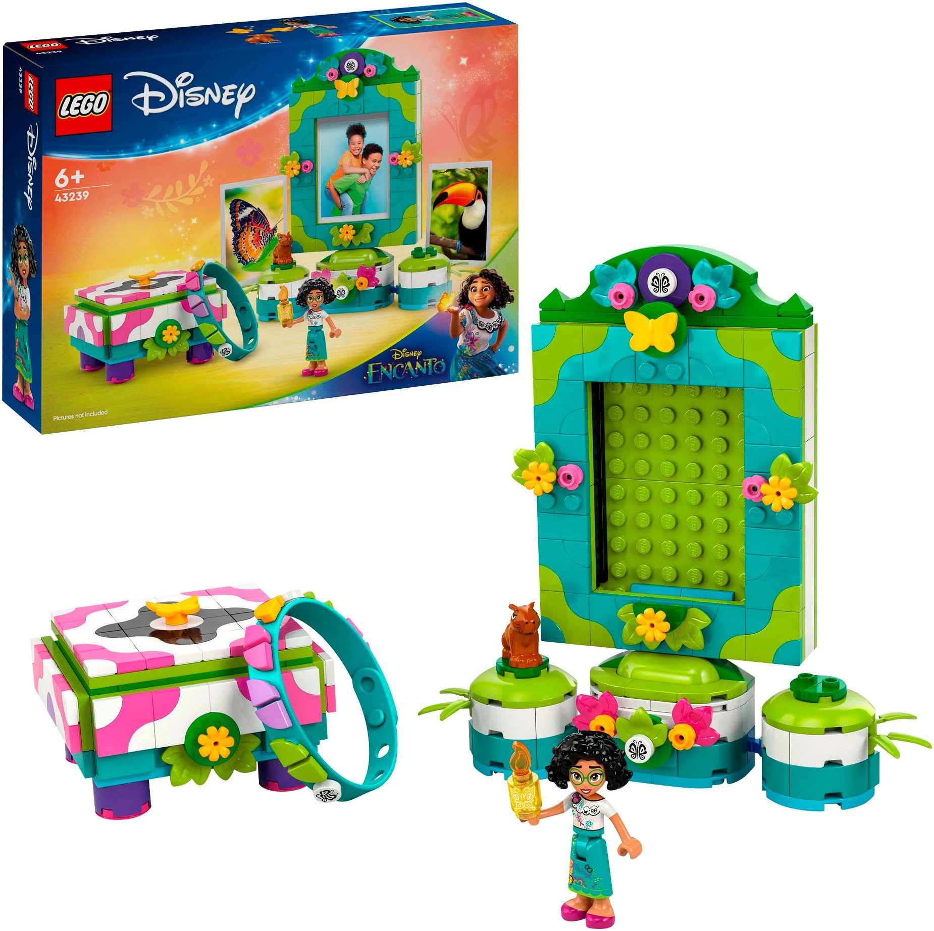 LEGO® Konstruktionsspielsteine Mirabels Fotorahmen und Schmuckkassette (43239), LEGO® Disney Classic, (334 St), Made in Europe