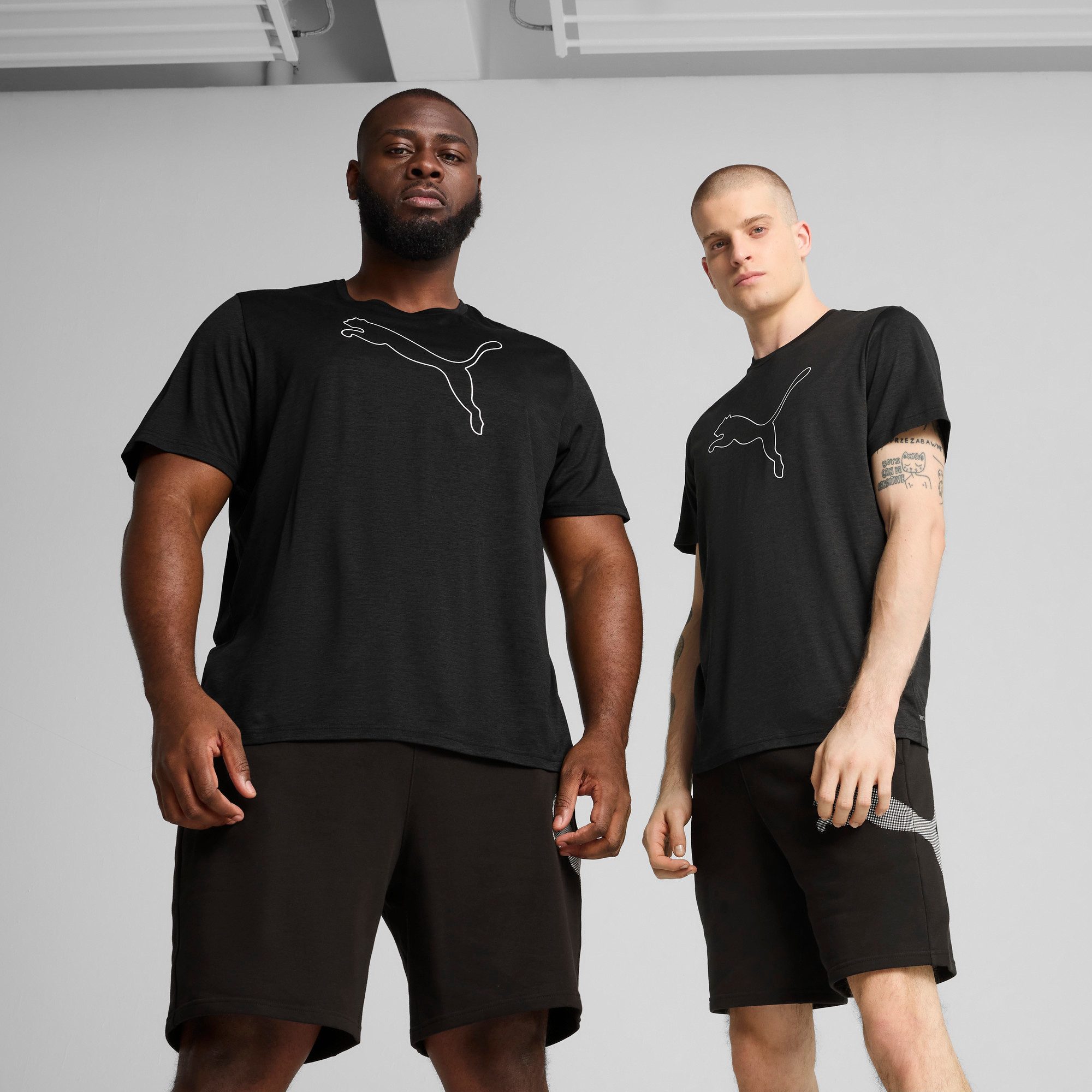 PUMA Trainingsshirt M TAD ESSENTIAL HEATHER CAT TEE (CF LARGE CAT) günstig online kaufen