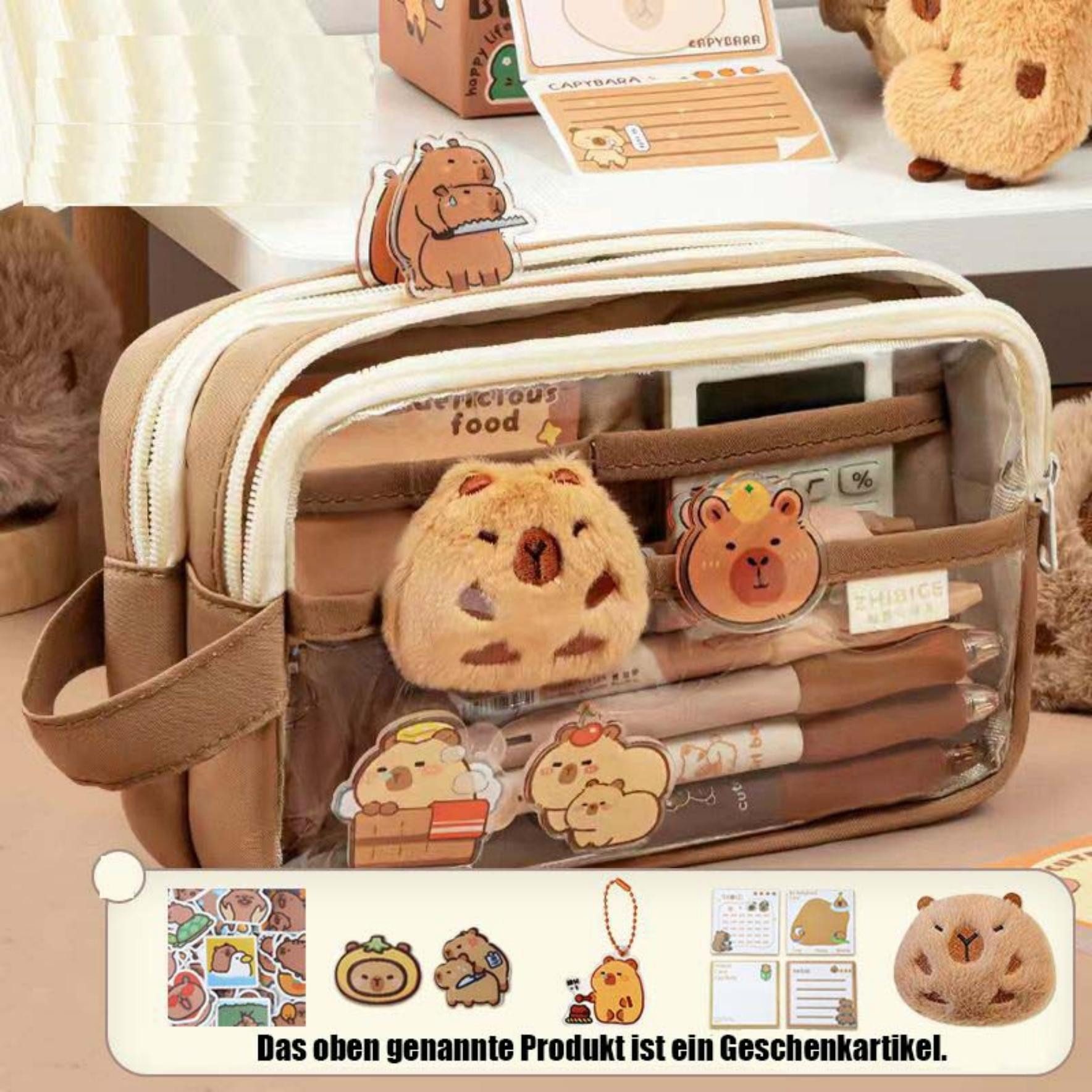 Bextsrack Federmäppchen Capybara-Federmäppchen mit großem Fassungsvermögen günstig online kaufen