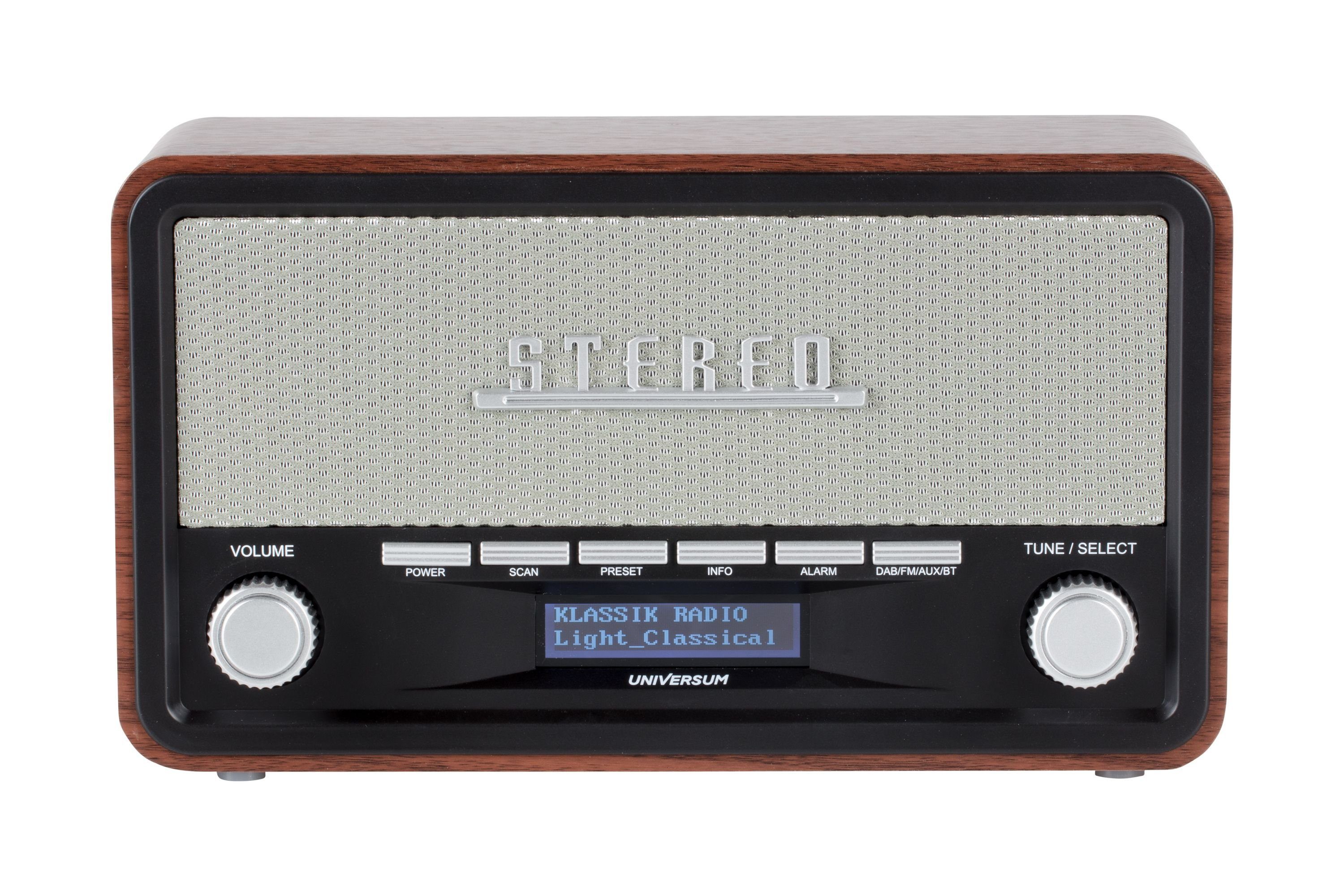 UNIVERSUM* DR 350-21 Radio (Retro DAB+ Radio mit Bluetooth, AUX und Weckfunktion)