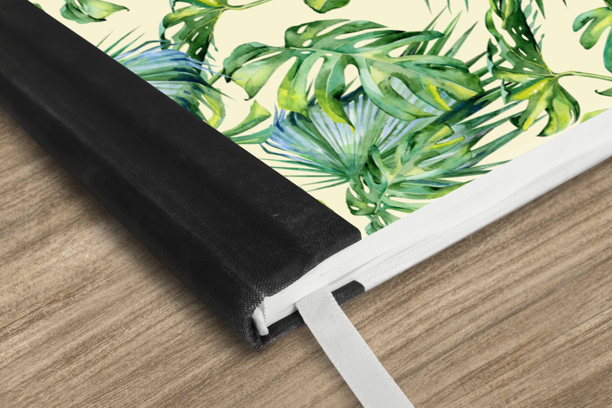 Thumbnail - MuchoWow Notizbuch Jahrgang - Muster - Monstera, Notebook, Notizblock a5, Tagebuch, Journal Liniert