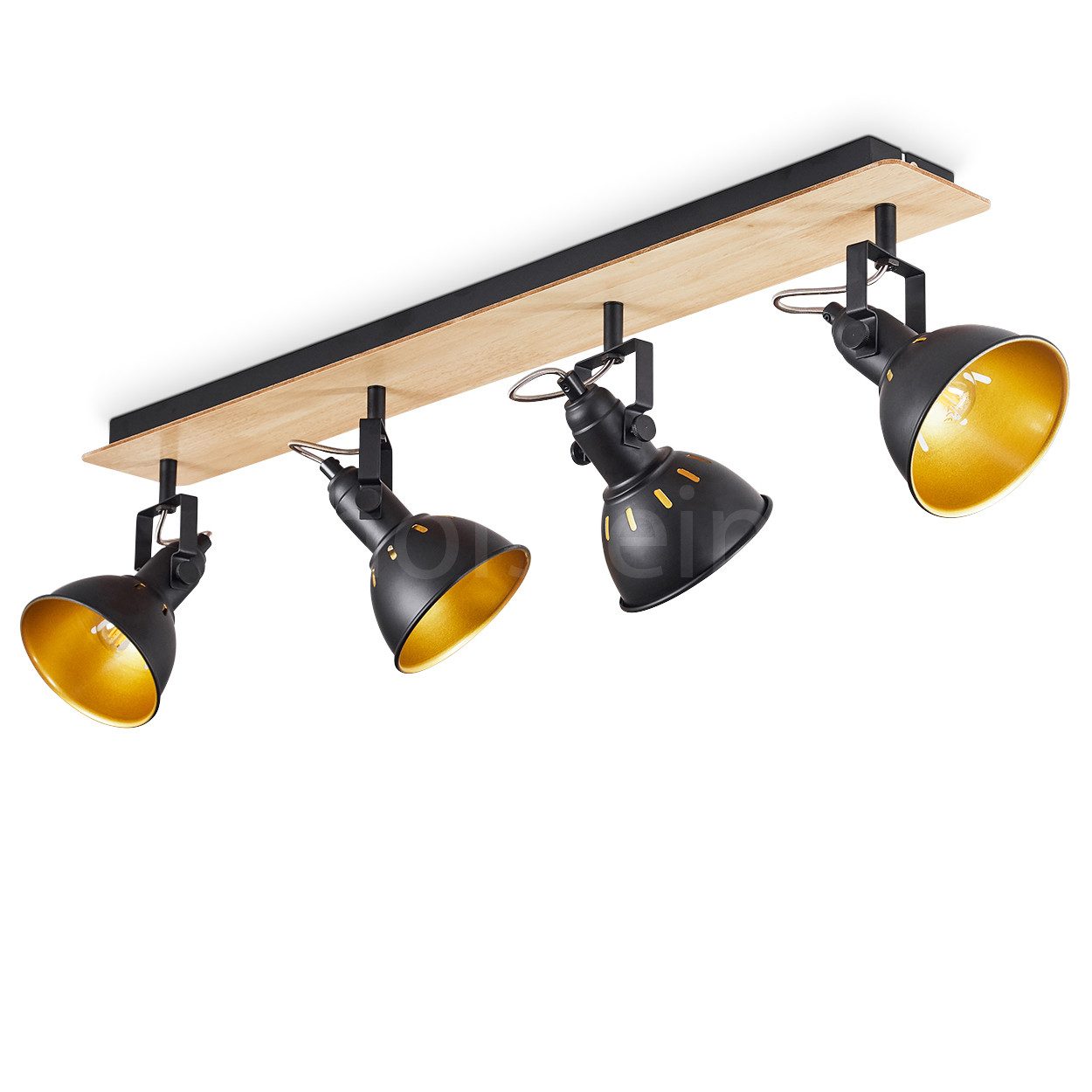 hofstein Deckenleuchte »Arazane« Deckenlampe aus Metall/Holz günstig online kaufen
