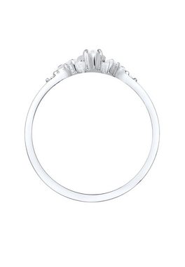 Elli Verlobungsring Kristalle Marquise Design 925 Silber