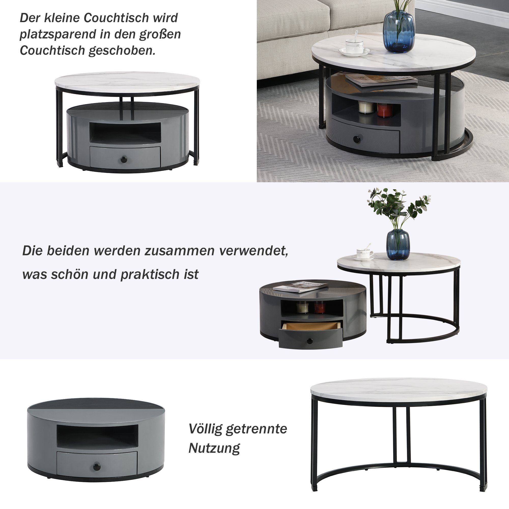 HAUSS SPOLE Couchtisch Vielseitiges Design mit günstig online kaufen
