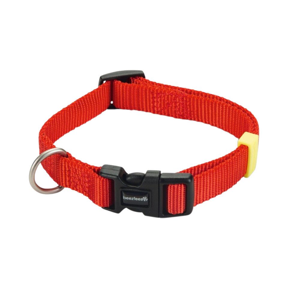 Hunde-Halsband Hundehalsband Uni rot