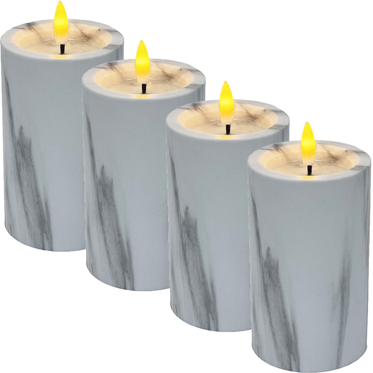 Marrakesch Orient & Mediterran Interior LED-Kerze 4er Set LED Kerze Hony (4-tlg), Handarbeit