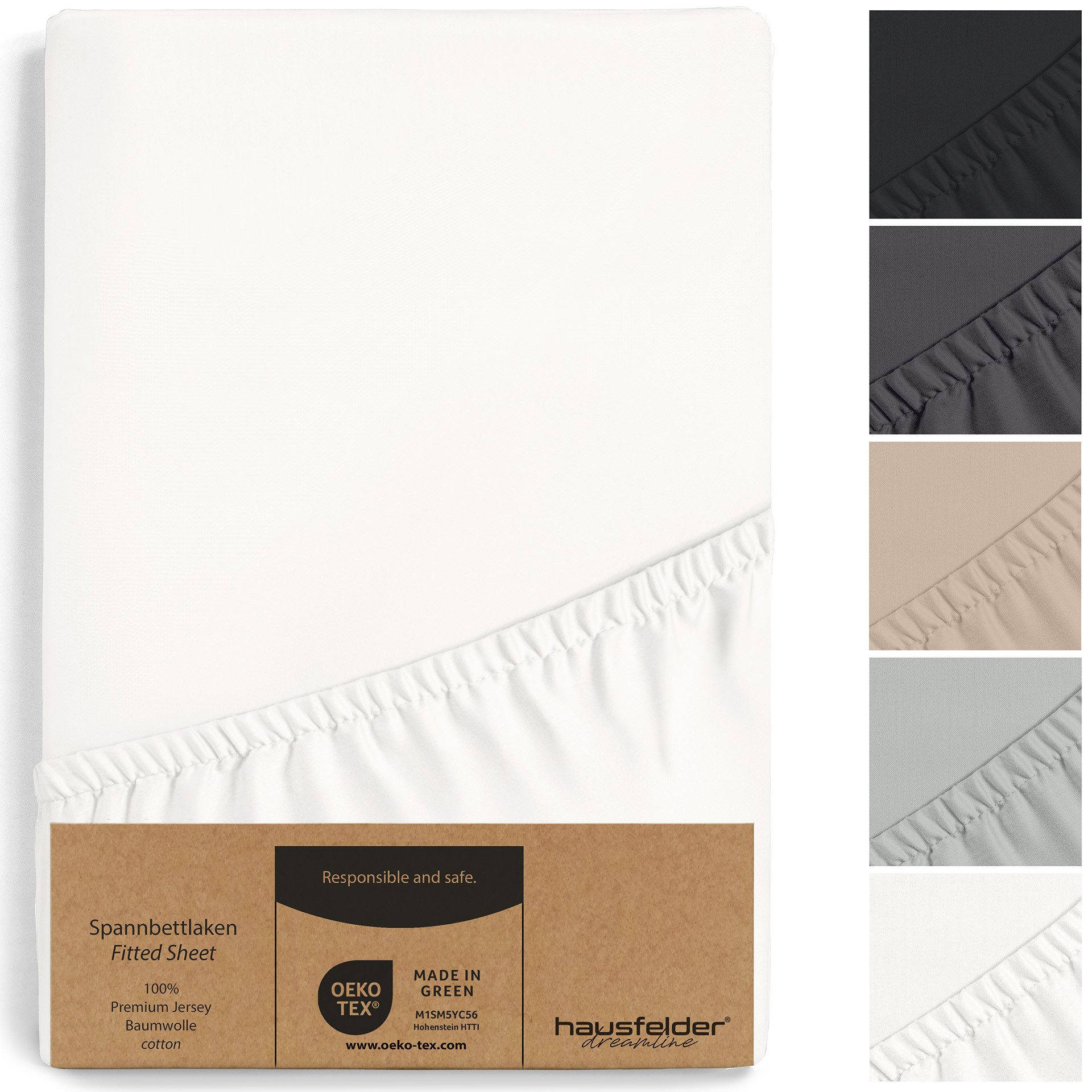 Hausfelder Spannbettlaken Boxspring Bettlaken 180/200x200 cm, bis 40cm Matr günstig online kaufen