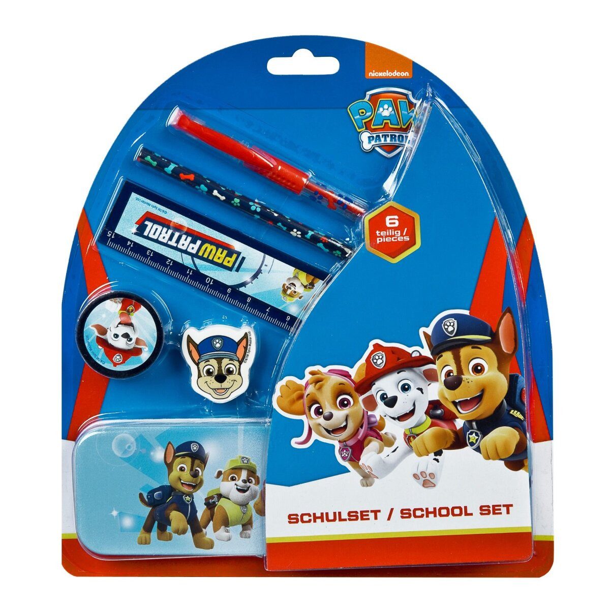 Kreativset Paw Patrol Schreibwaren Set Kinder Schule Zuhause 6-teilig
