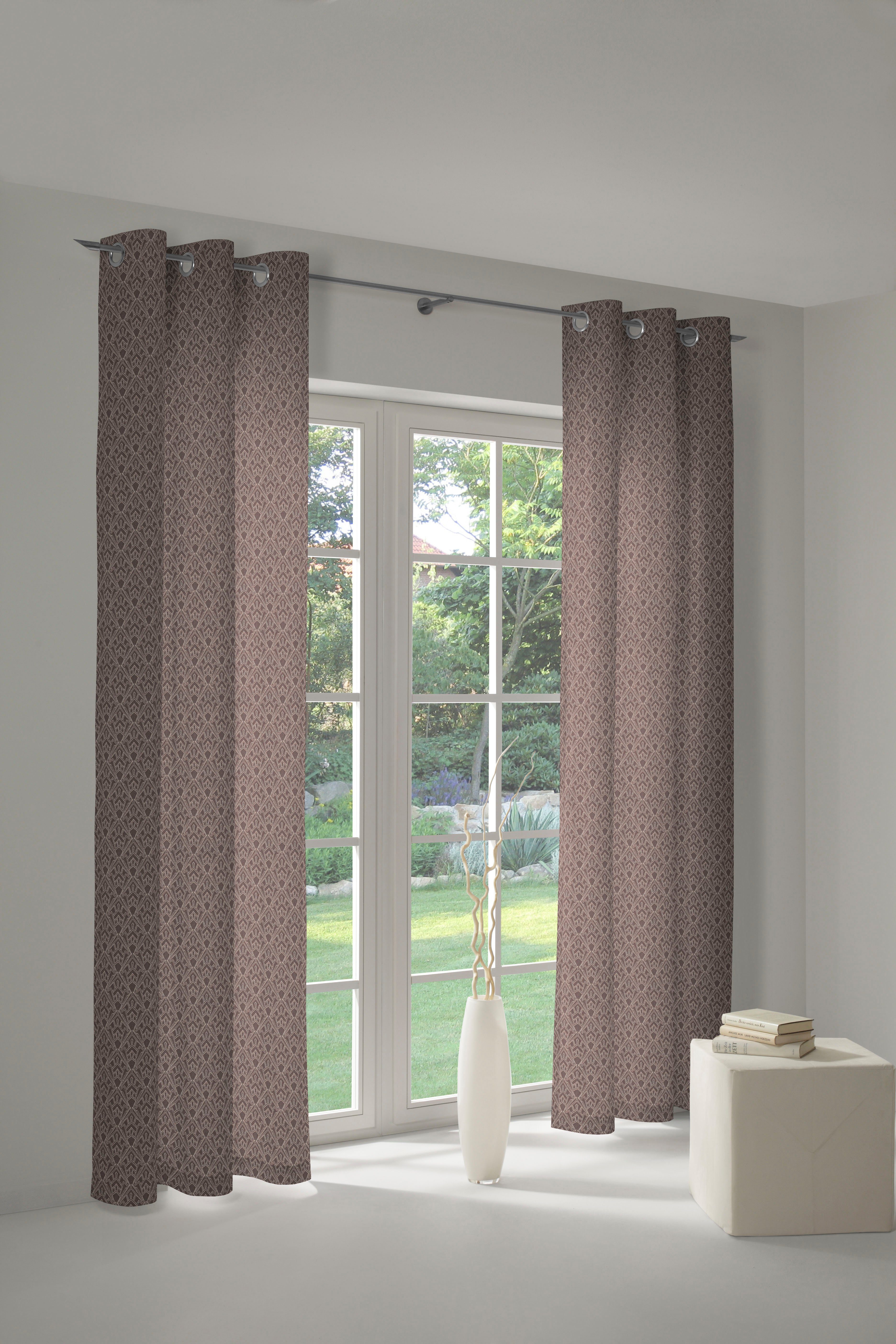 Adam Vorhang Urban Cactus (1 St), Ösen, blickdicht, Jacquard, aus 100% Bio-Baumwolle