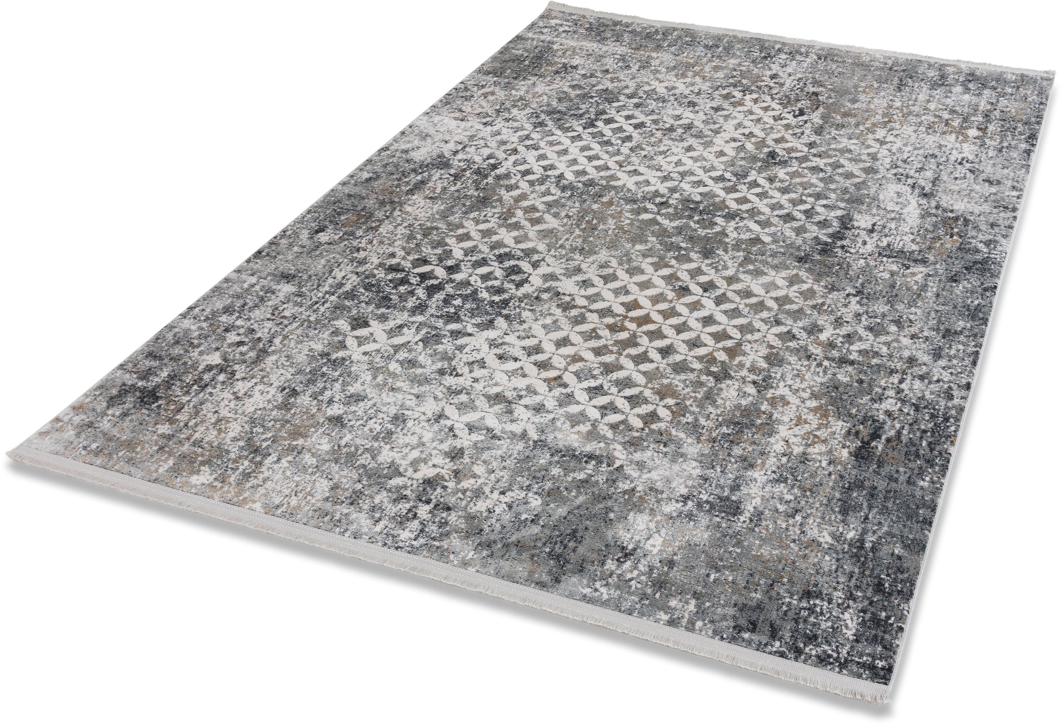 Teppich ASTRA, rechteckig, 6 mm, mit Julia Wohnzimmer 212, Höhe: Teppich Viskose Glanz,