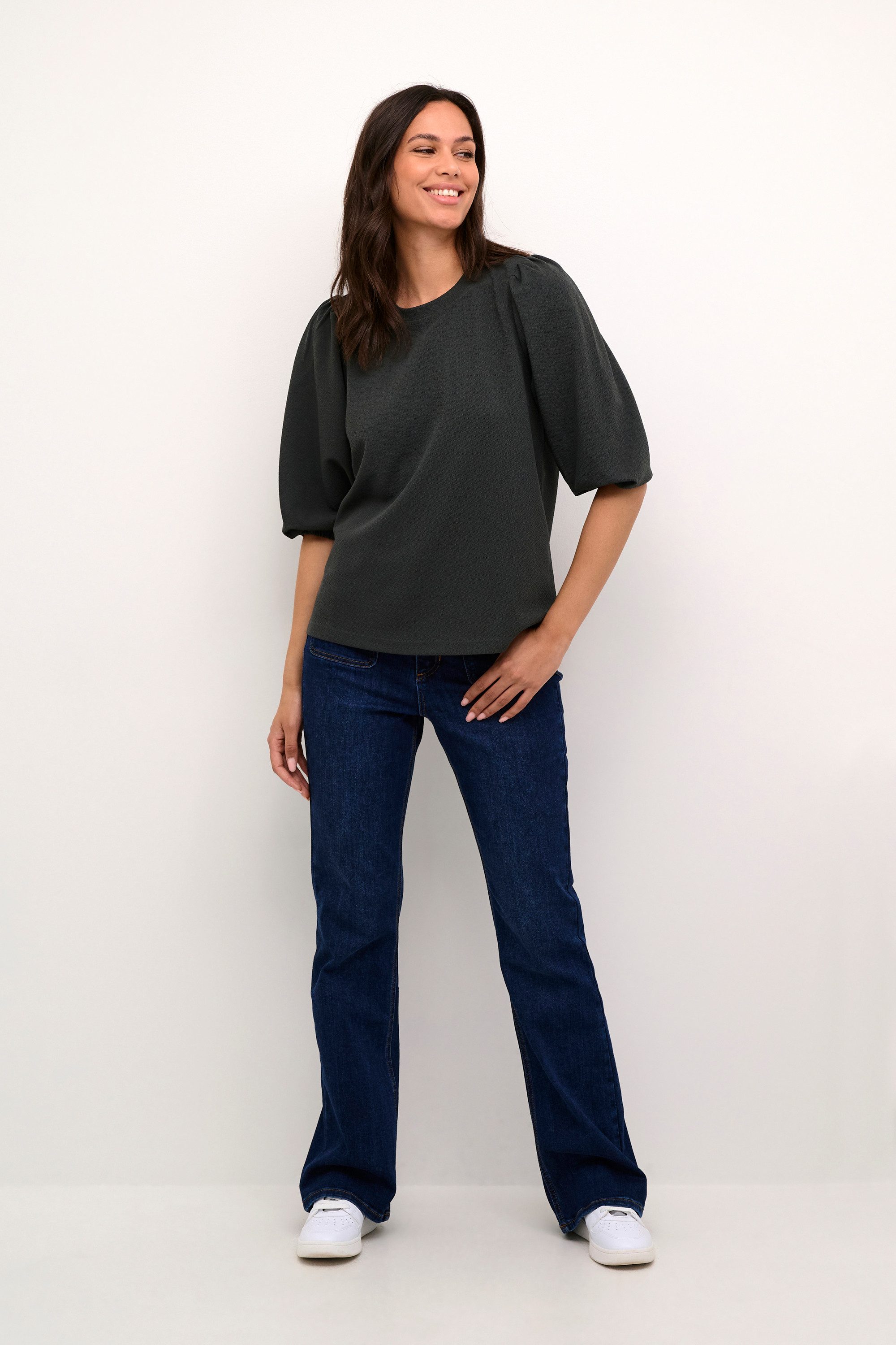 KAFFE Langarmbluse Langarm-Shirt KAjanne