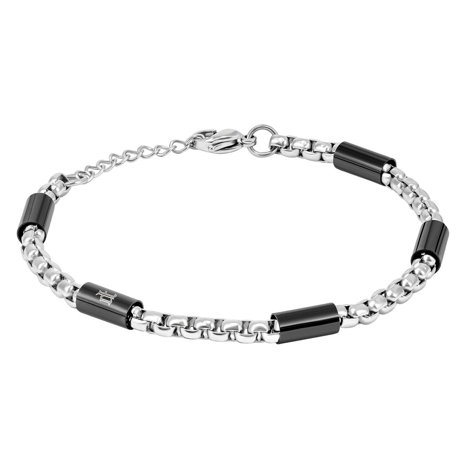 Police Gliederarmband Herren-Radius Edelstahl/Schwarz