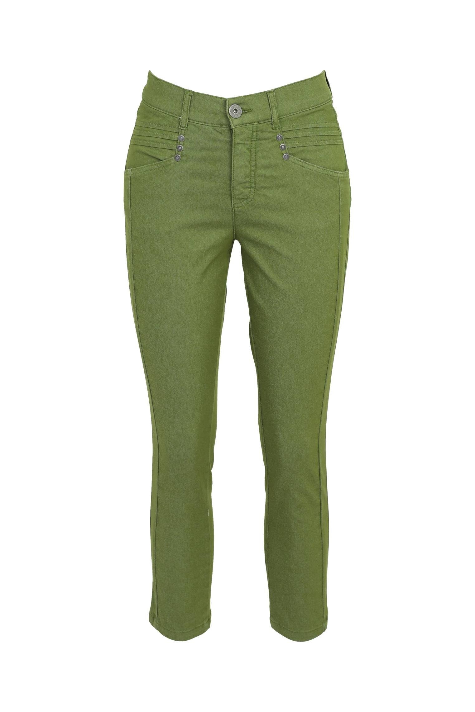 Cassis 5-Pocket-Jeans Slim-Fit-7/8-Jeans Mit Taschen Und Faltendetail 5