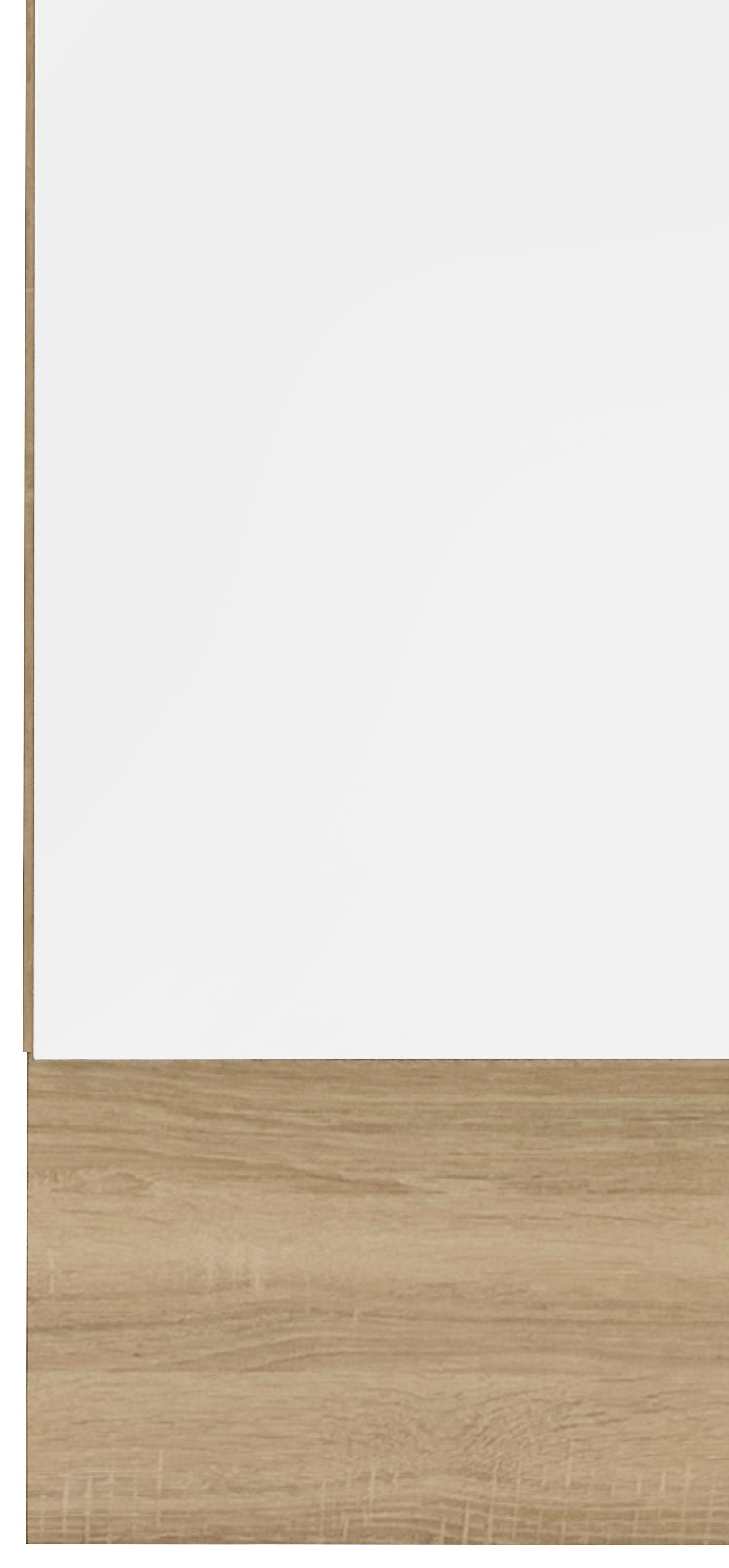wiho Küchen Spülenschrank eichefarben Korpus cm matt, Weiß und Cali Eichefarben breit 100 Front: | Arbeitsplatte: Sonoma