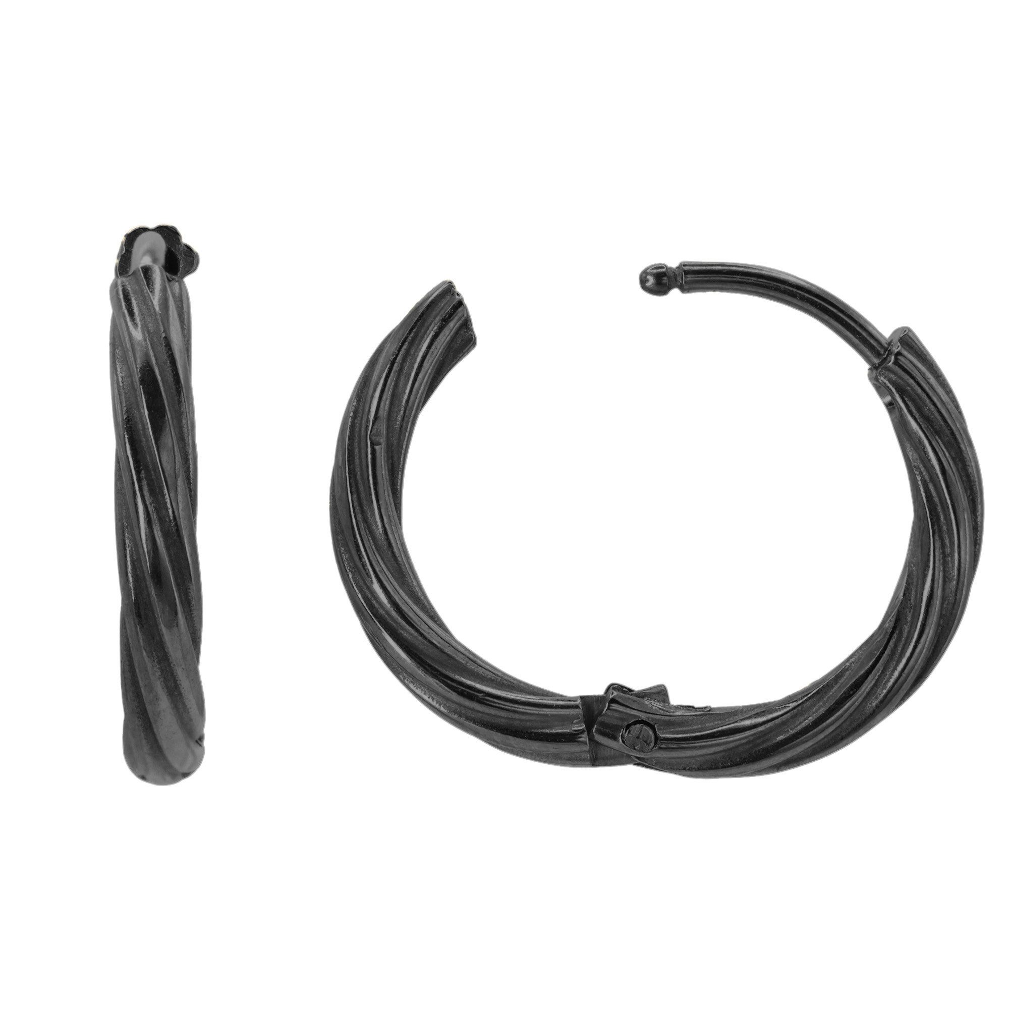 Heideman Paar Ohrstecker Moritz schwarz farben (Ohrringe, inkl. Geschenkverpackung), Ohrringe ohne Anhänger