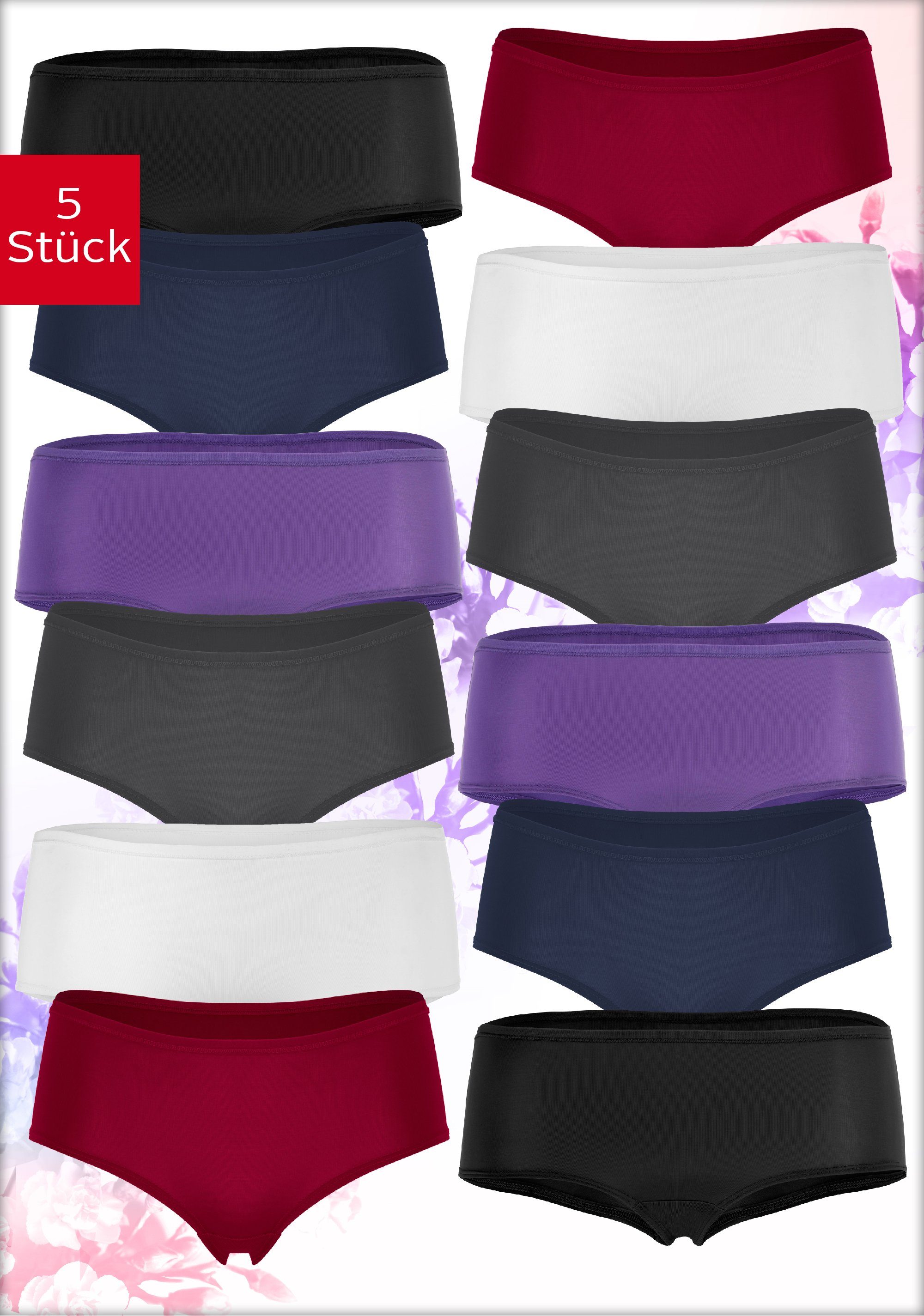 Fabio Farini 6er-Set Damen-Boxershorts – Seamless, Bequem Und Blickdicht, Perfekt Für Jeden Tag