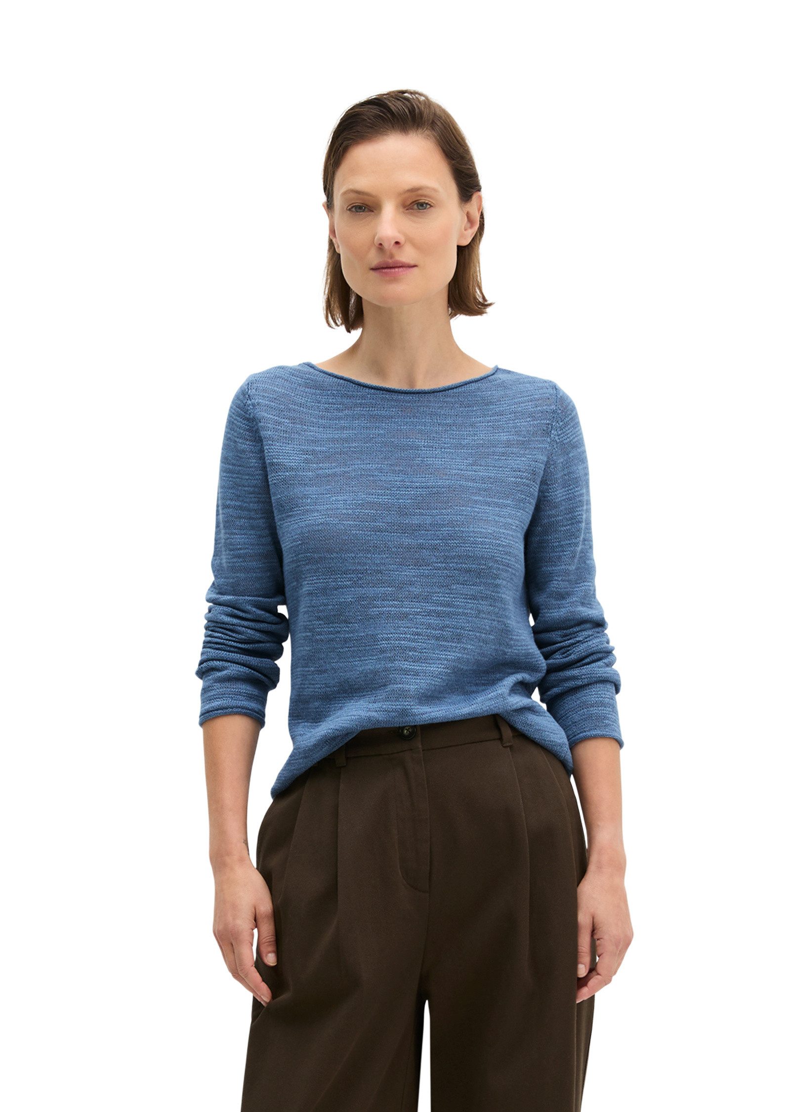 Marc O'Polo Strickpullover aus Leinen-Baumwolle-Mix