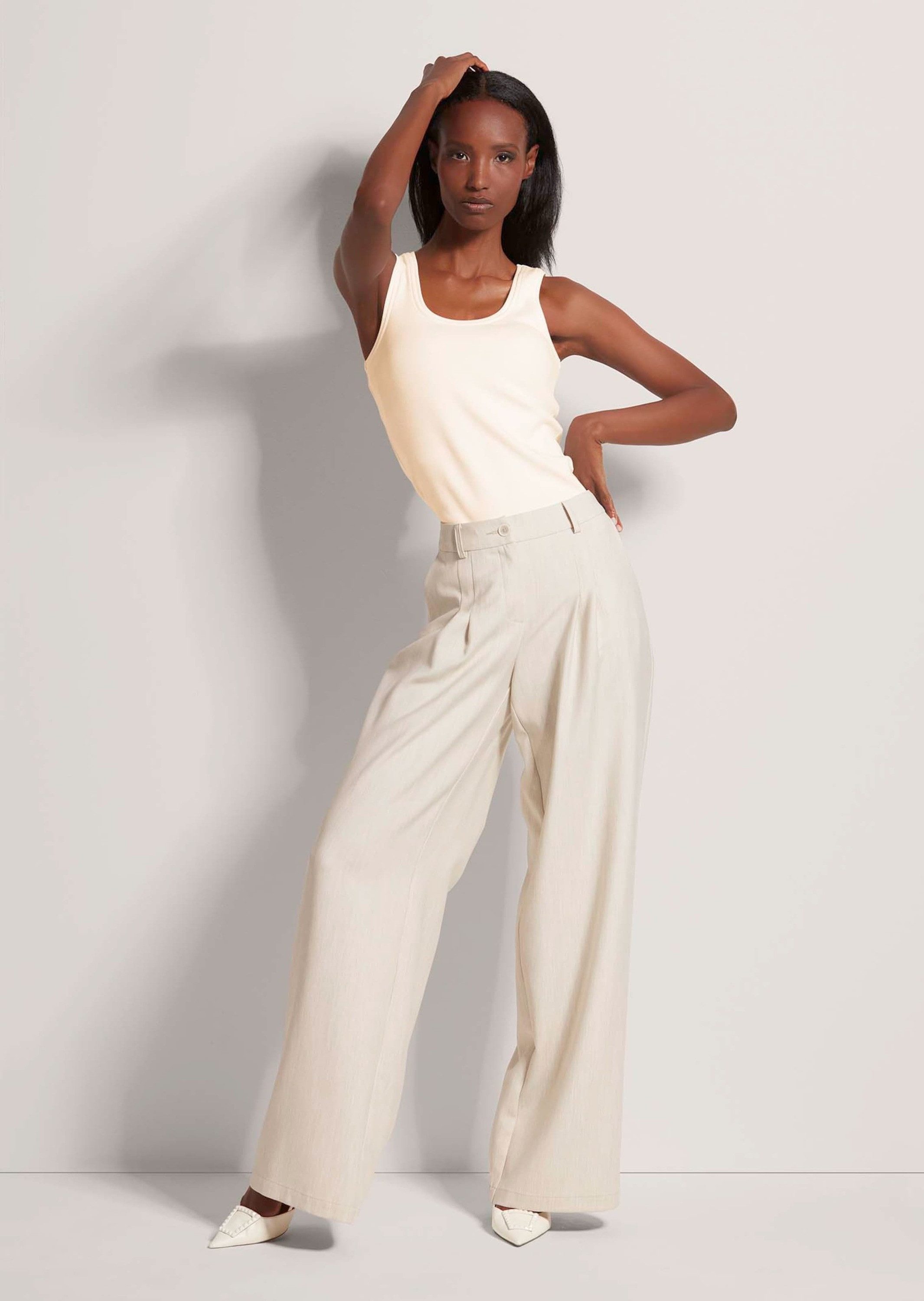 MADELEINE Shirttop Ärmelloses Rippen-Top günstig online kaufen