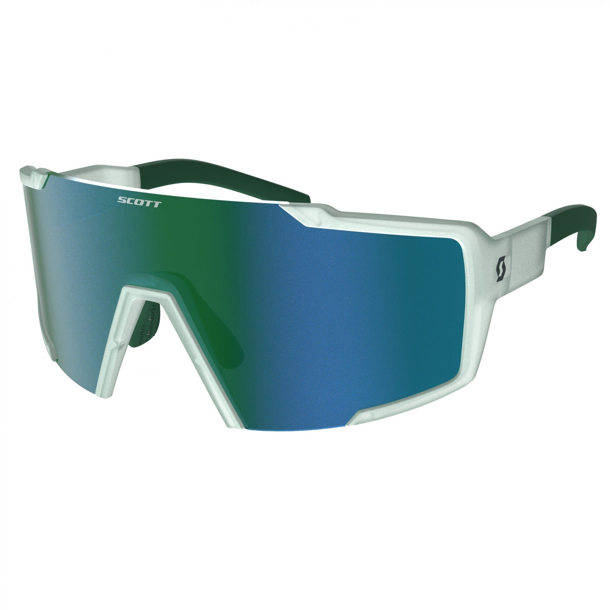 Scott Fahrradbrille Scott Shield Sunglasses Accessoires Mineral Blue - Green Chrome