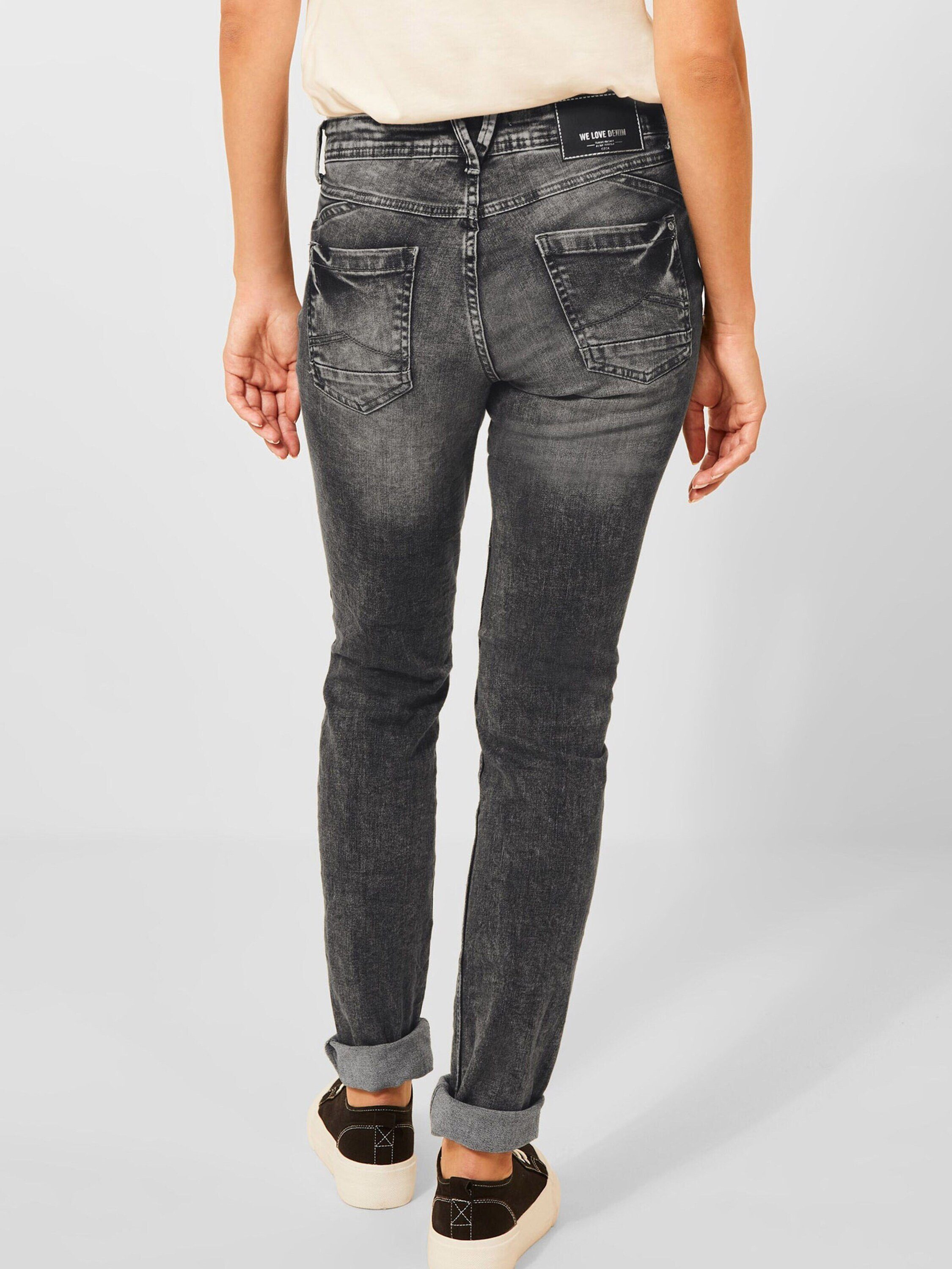 Plain/ohne (1-tlg) Slim-fit-Jeans Scarlett Weiteres Details, Cecil Detail
