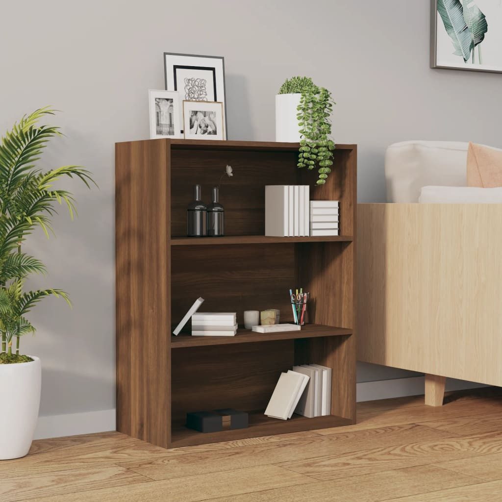 vidaXL Hängeschrank Hängeschrank Braun Eichen-Optik 69,5x32,5x90 cm (1-St)