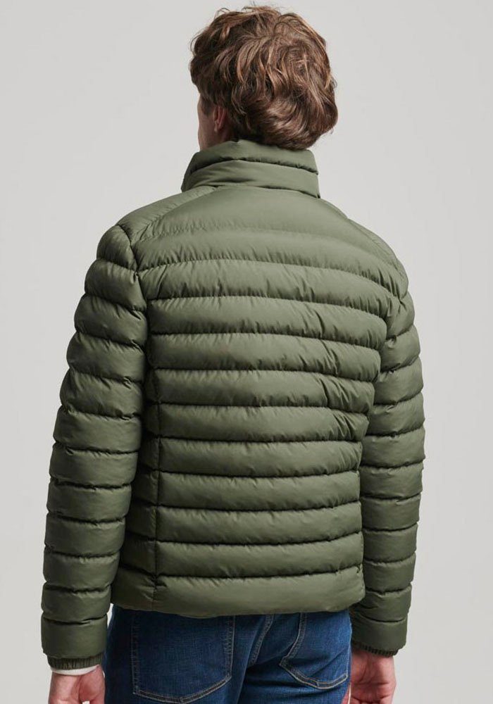 Superdry Steppjacke FUJI PRINT PADDED JACKET Dark Moss Green