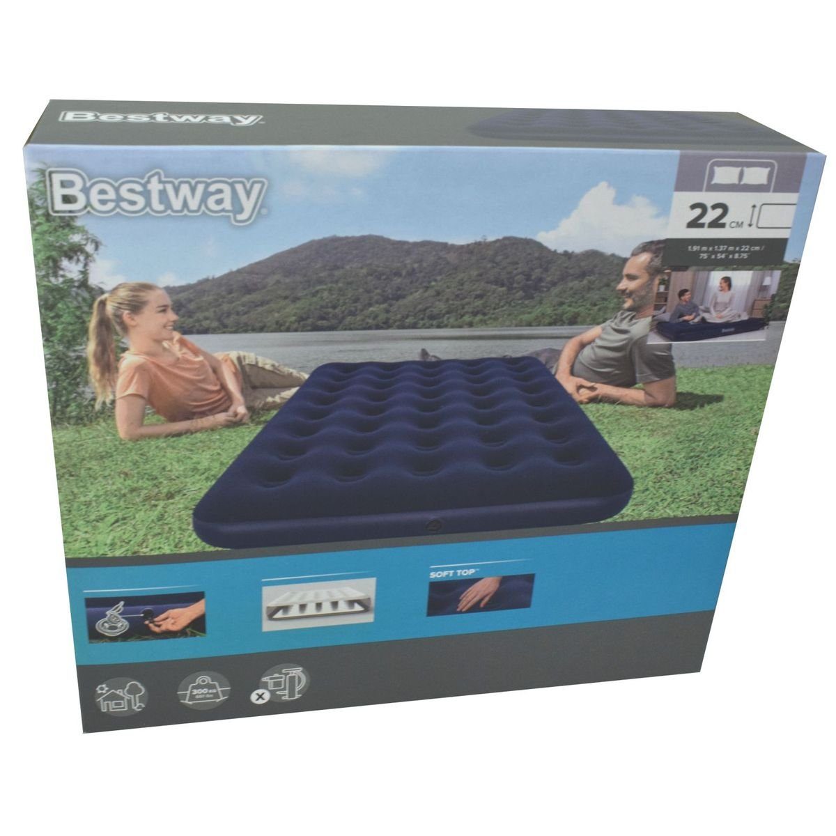 Bestway Luftbett Doppel-Luftmatraze mit SOFT TOP günstig online kaufen