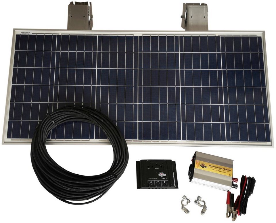 Sunset Solarmodul Spar-Stromset 65 W, 230 V, 65 W, Polykristallin, (Set)