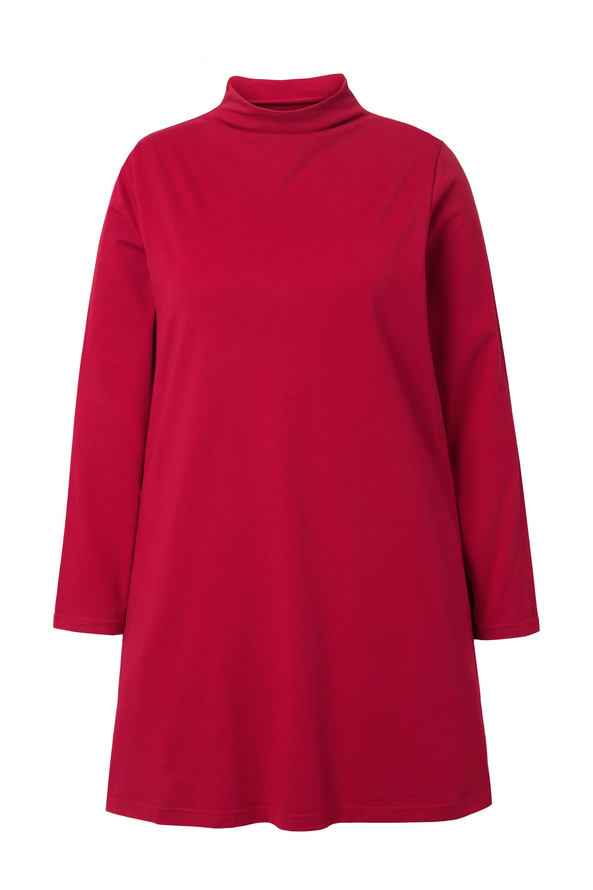 Ulla Popken Longshirt Longshirt A-Linie Stehkragen günstig online kaufen