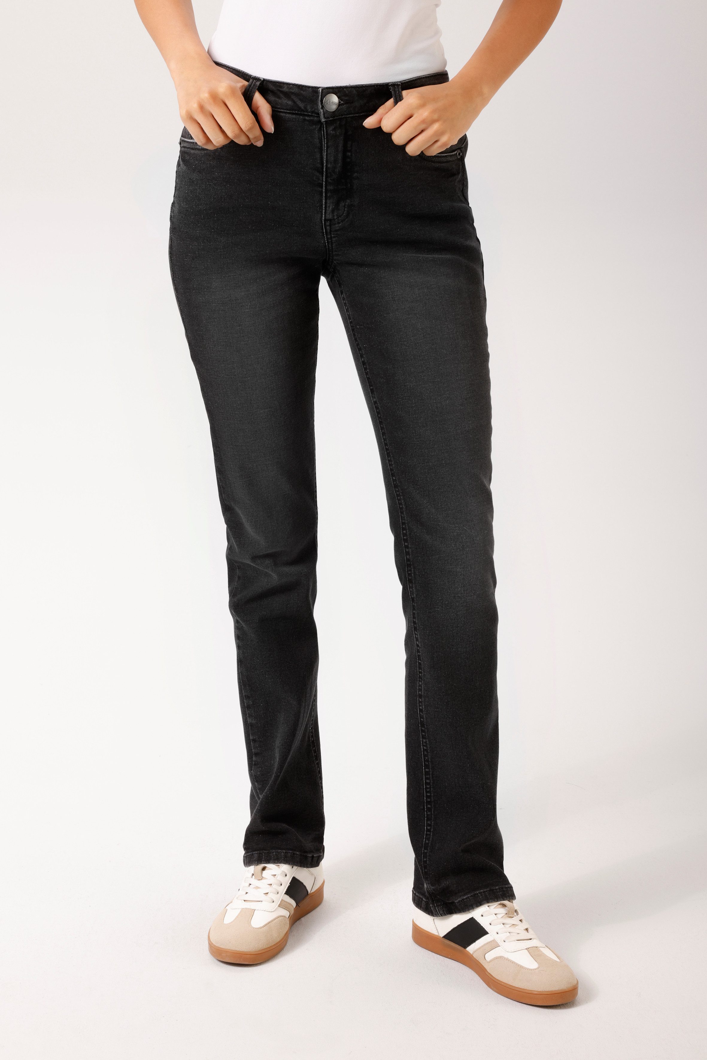 Aniston CASUAL 5-Pocket-Jeans in dezenter Bootcut-Form - NEUE KOLLEKTION