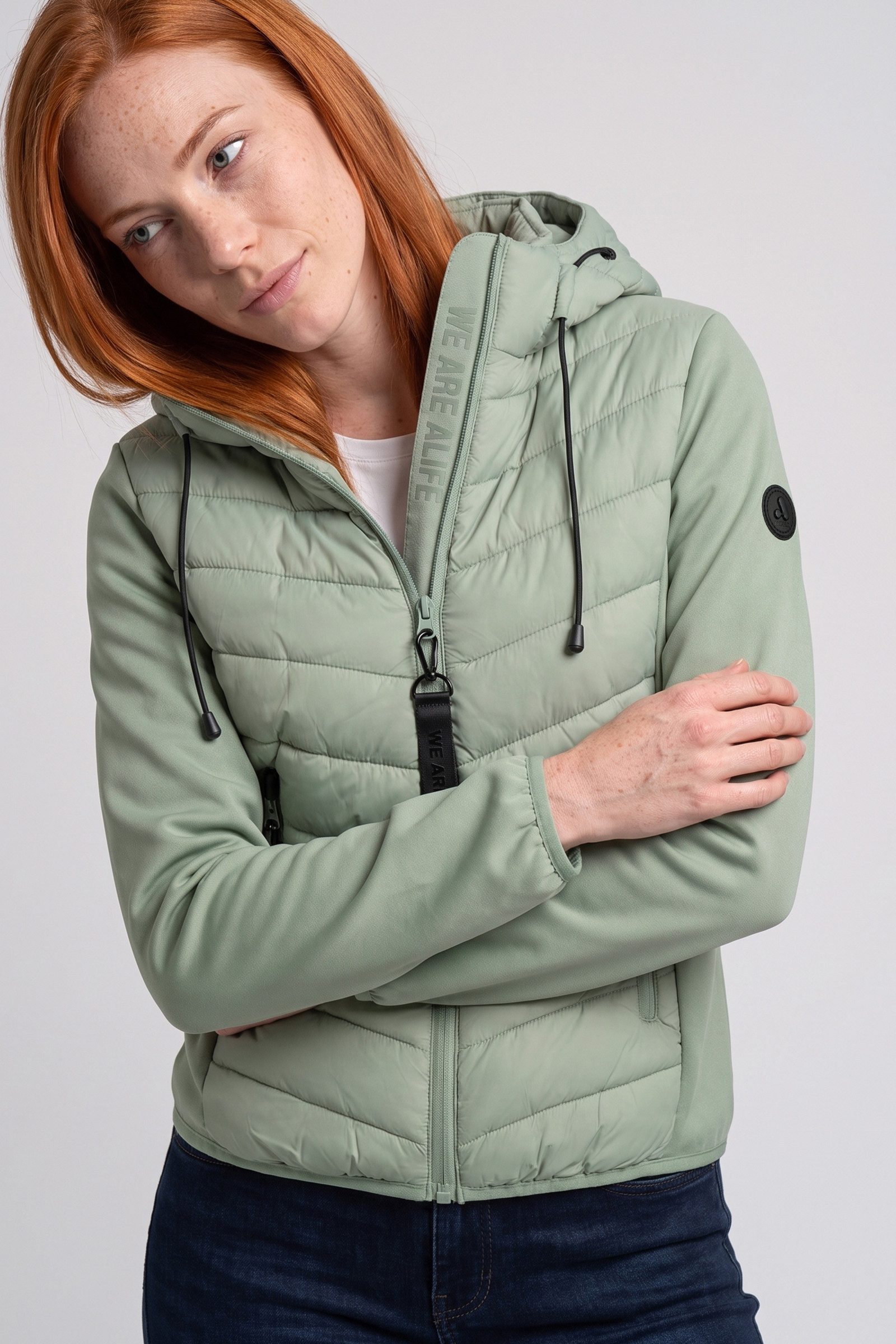 Alife & Kickin Sommerjacke Damen ZeliaAK A Übergangsjacke, Jacke Gesteppte Front, verstellbare Kapuze, zwei Reißverschlusstaschen – Bild 3 von 5