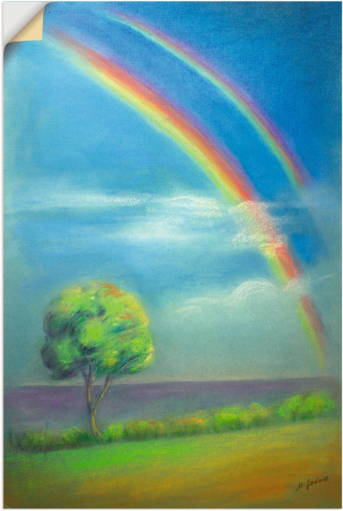 Artland Wandbild Zwischen Himmel und Größen (1 Himmel Poster versch. St), Wandaufkleber Erde, oder in Leinwandbild, Alubild, als