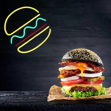 TWSOUL Dekolicht Hamburger Leuchtreklame, LED, Burger-Modellierung