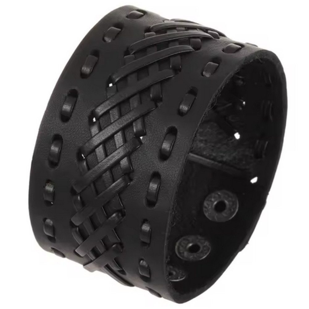 Ware aus aller Welt Lederarmband 4 cm breit Rustikales Armband im Vintage-Look für Damen Herren (1-tlg)