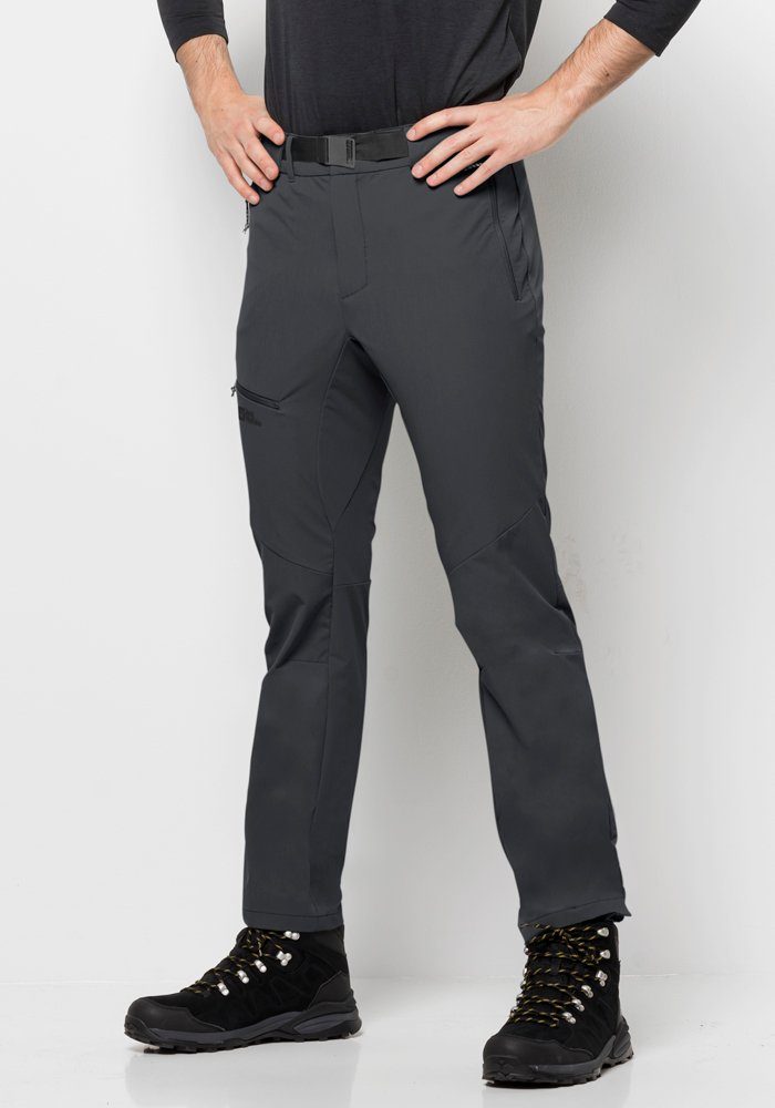 Jack Wolfskin HOLDSTEIG Mit Gürtel Softshellhose PANTS integriertem M