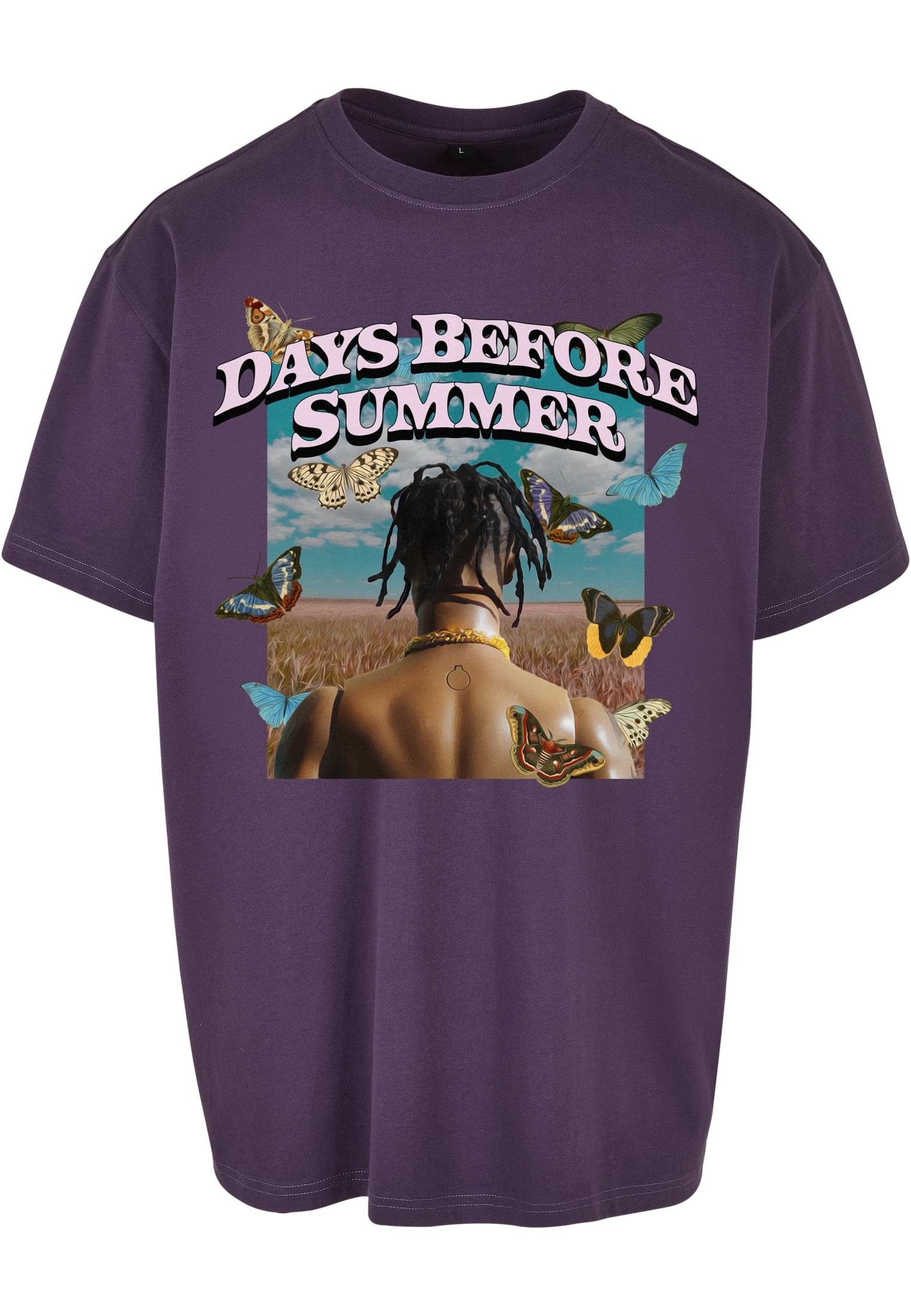 MT Upscale Upscale by Mister Tee Kurzarmshirt Herren Days Before Summer Oversized Tee (1-tlg) purplenight