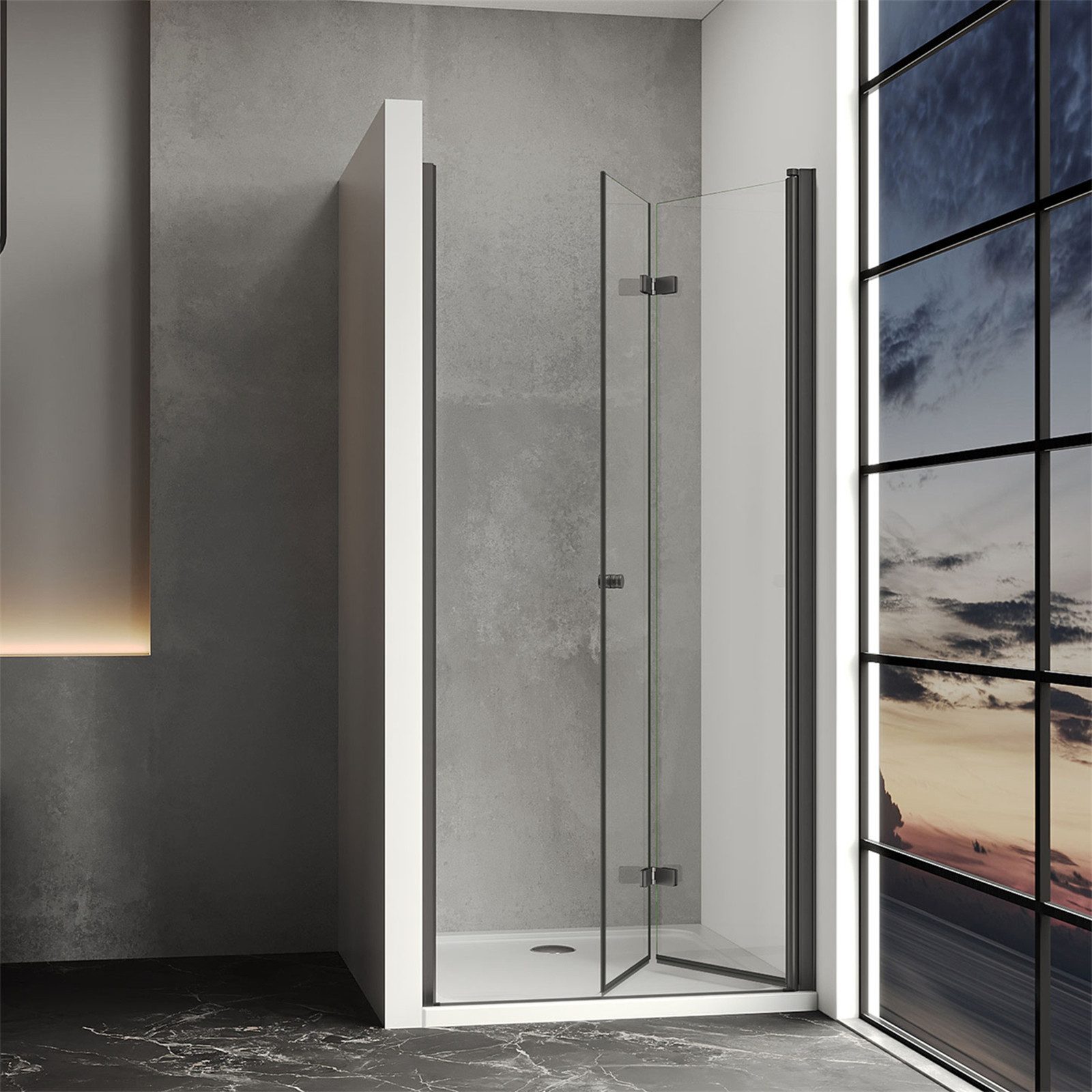 IMPTS Dusch-Drehtür Dusche Nische Duschtür Nischendusche, 70x185 cm, Sicher günstig online kaufen