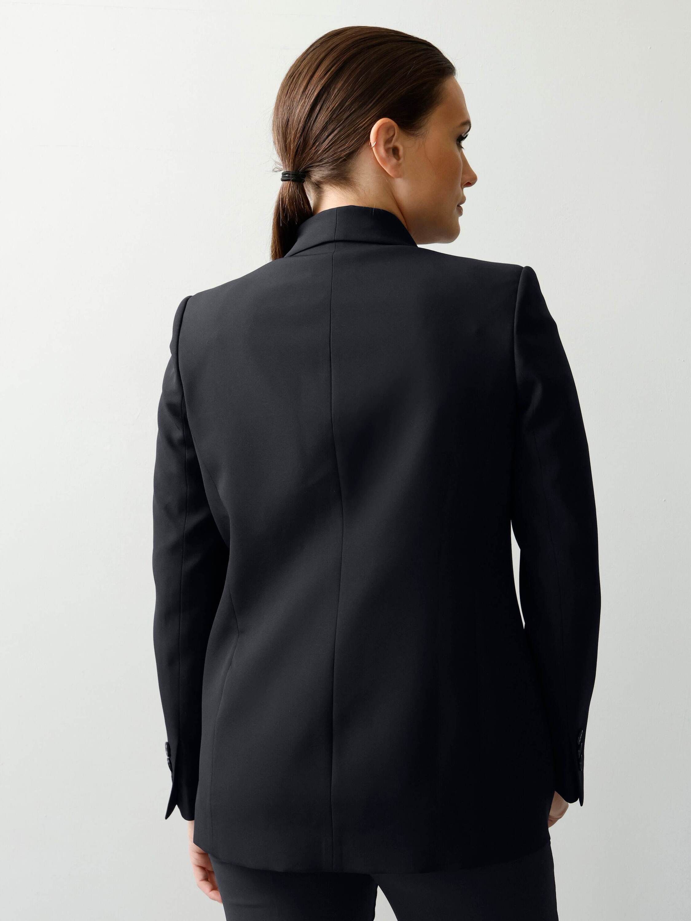 Alba Moda Kurzblazer Blazer mit Schalkragen