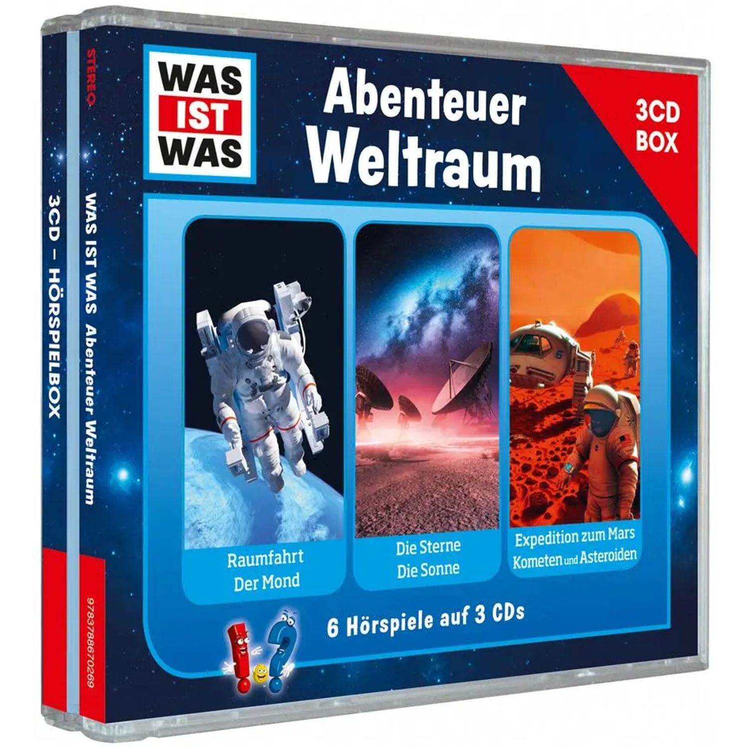 Tessloff Verlag Hörspiel WAS IST WAS 3-CD-Hörspielbox Abenteuer Weltraum