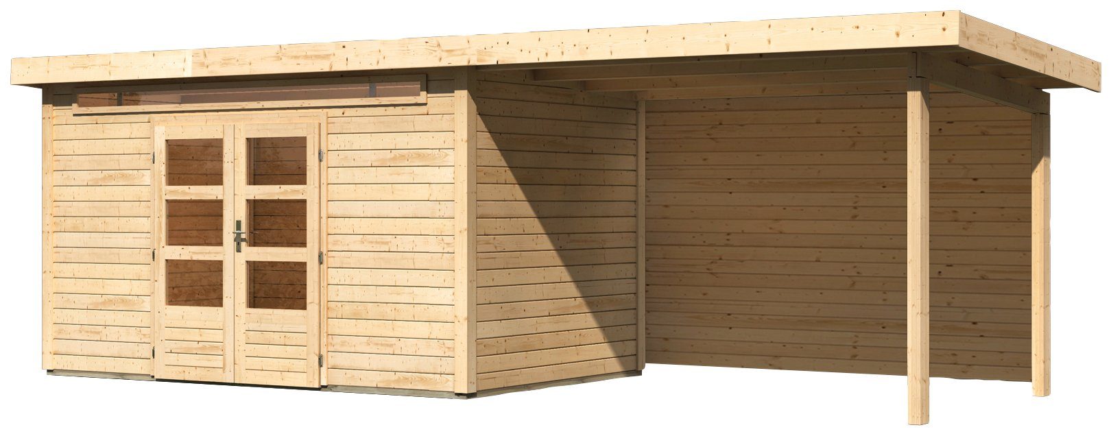Karibu Gartenhaus Ammersee 6, BxT: 702x273 cm, (Set)
