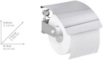 WENKO Toilettenpapierhalter, WENKO Toilettenpapierhalter Premium Plus - WC-Rollenhalter, Edelstahl