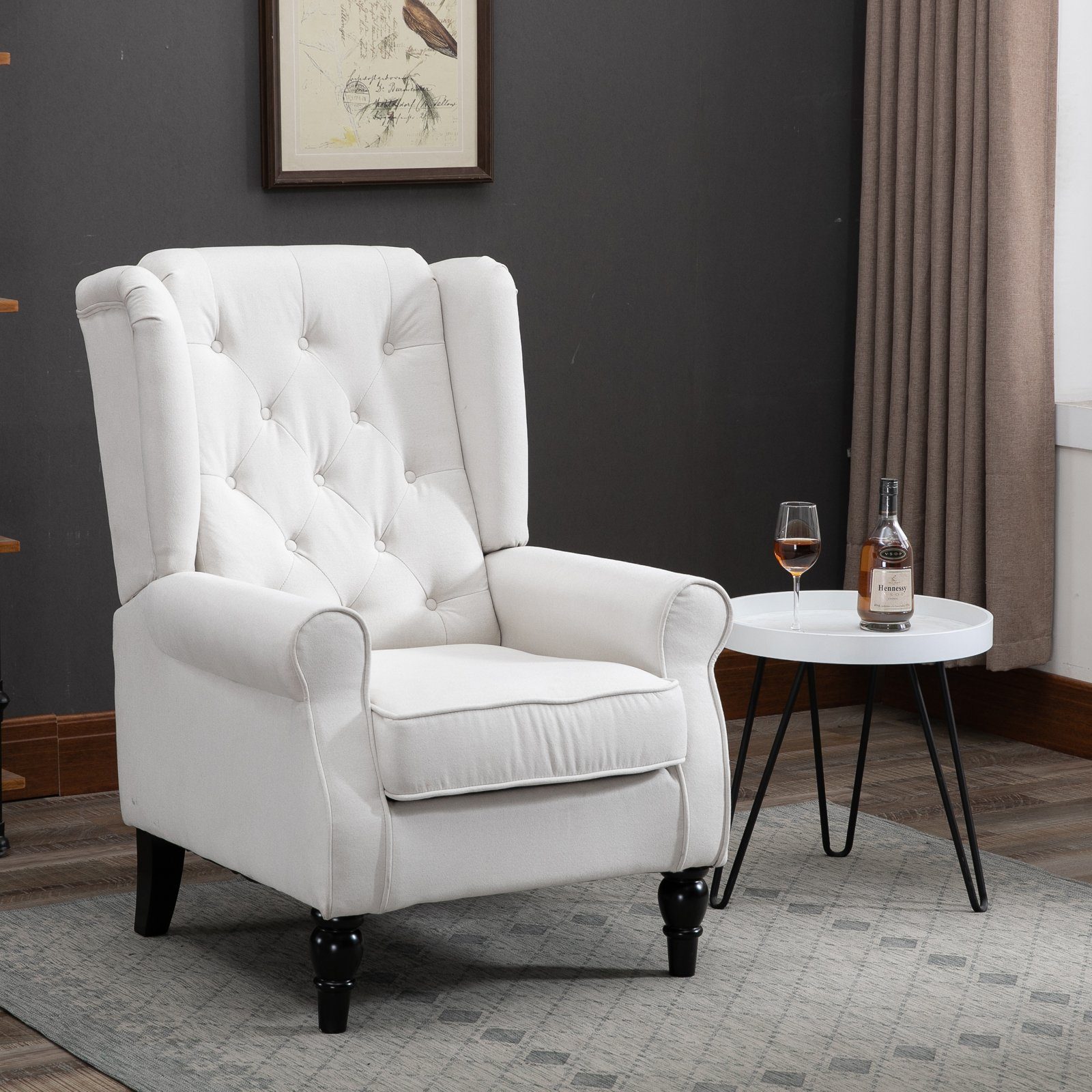HOMCOM Sessel Einzelsessel, Akzentsessel mit Tufting günstig online kaufen